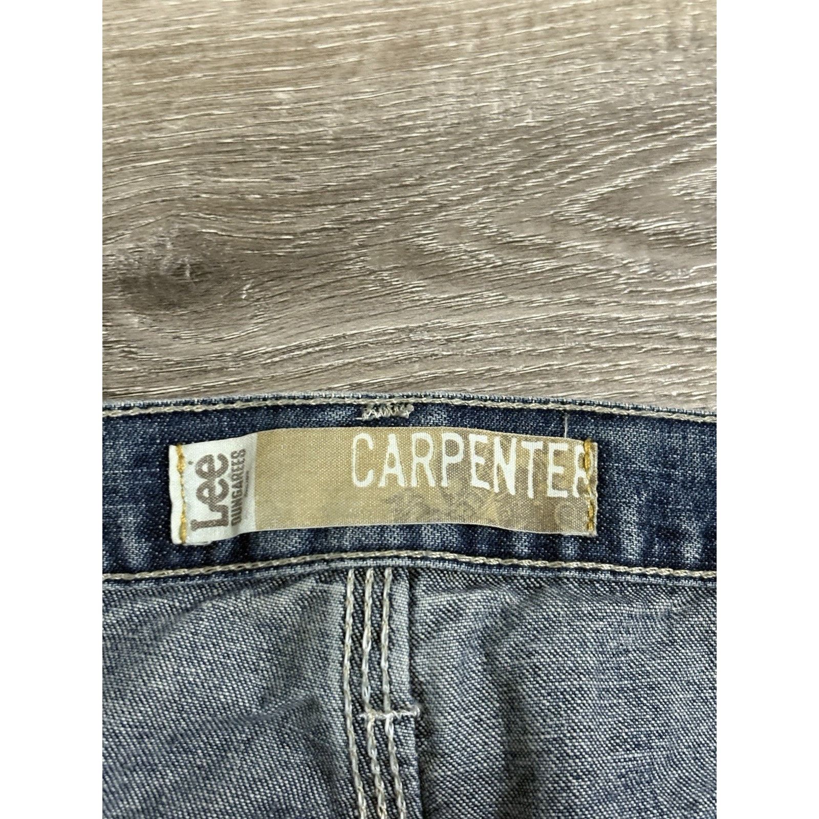 Lee Vintage Lee Dungarees Dark Wash Baggy Carpenter Jeans Retro Size US 36 / EU 52 - 6 Thumbnail