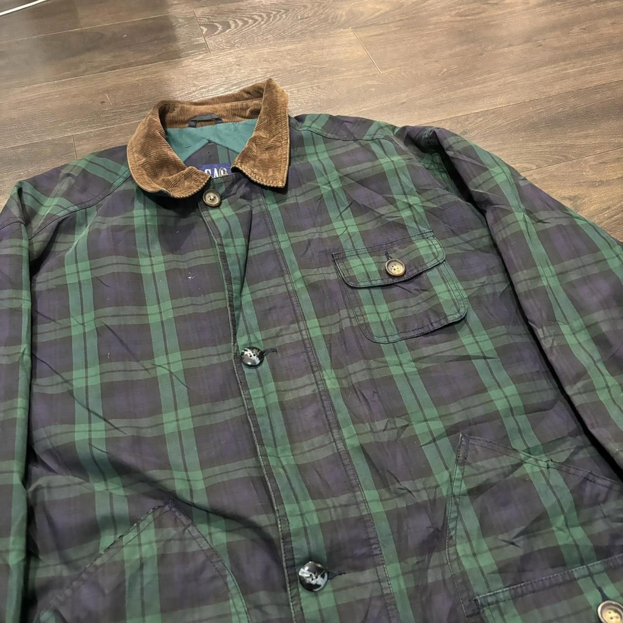 Gap Vintage Gap Tartan Field Coat 00s XL Size US XL / EU 56 / 4 - 1 Thumbnail