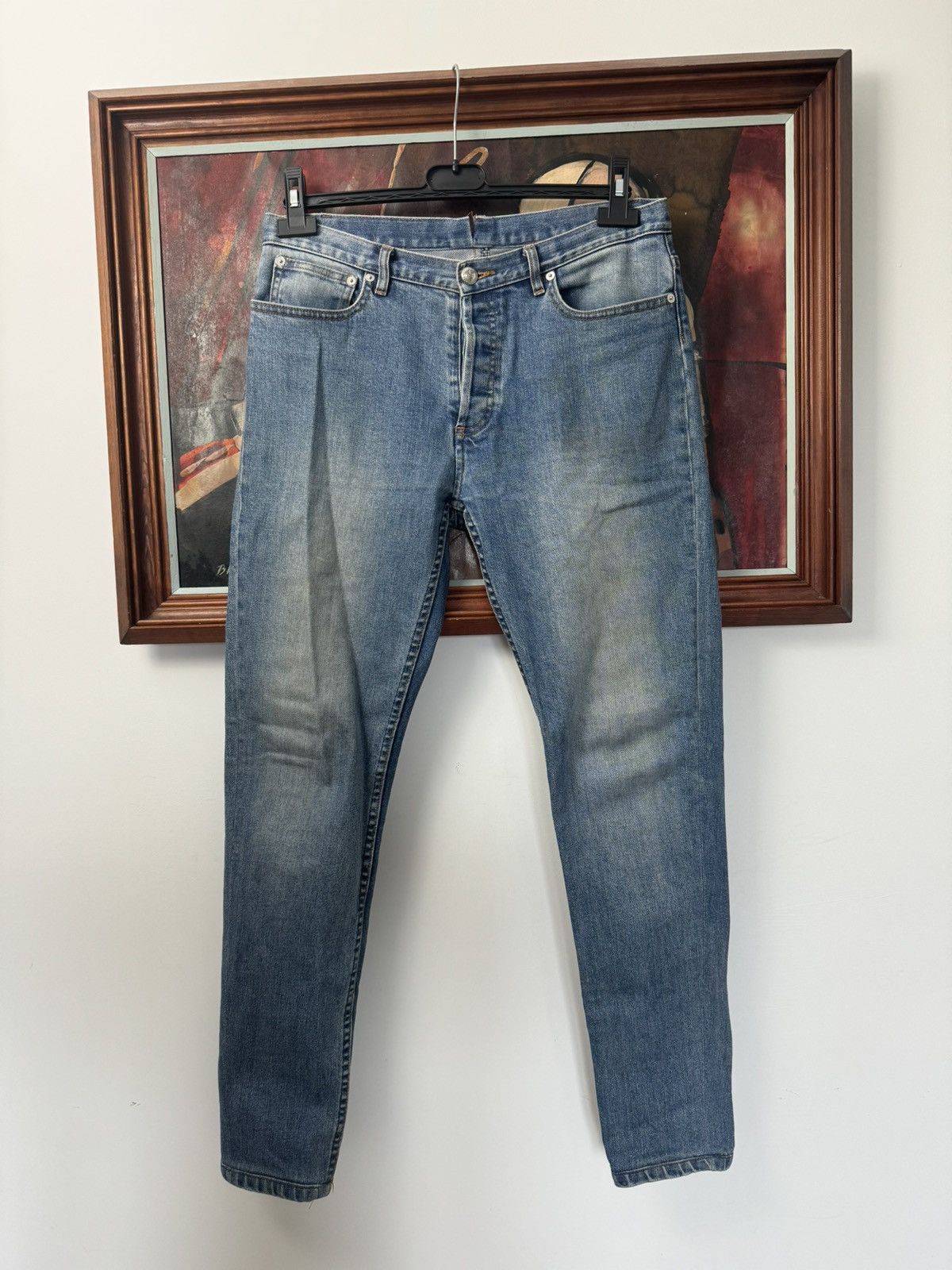 A.P.C. APC Skinny Fit Denim Jeans High Quality Blue Rare Casual Size US 33 - 1 Thumbnail
