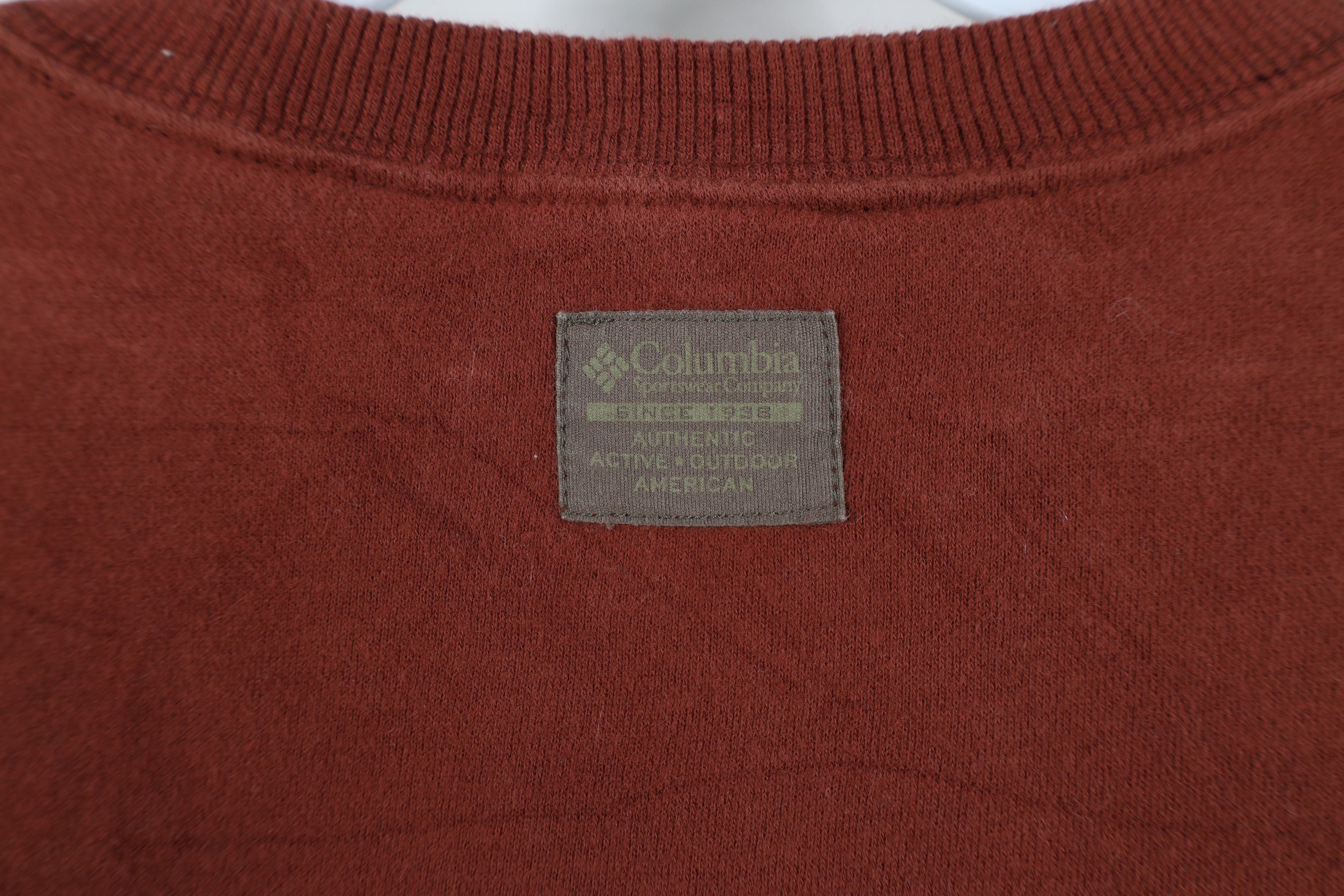 Columbia Vintage Columbia Spell Out Crewneck Sweatshirt Burnt Orange Size US XL / EU 56 / 4 - 10 Thumbnail