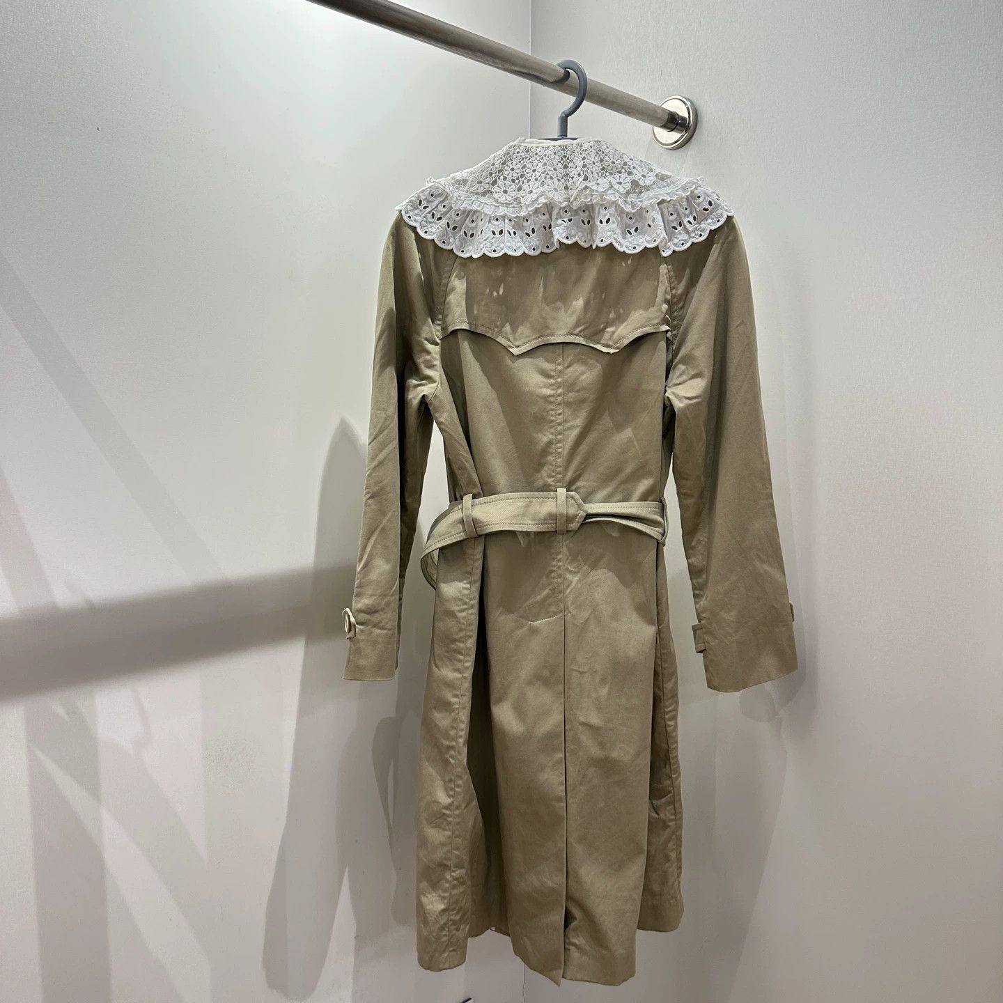 Miu Miu MIU MIU women's doll collar belted coat 36 cotton Size XS / US 0-2 / IT 36-38 - 2 Thumbnail