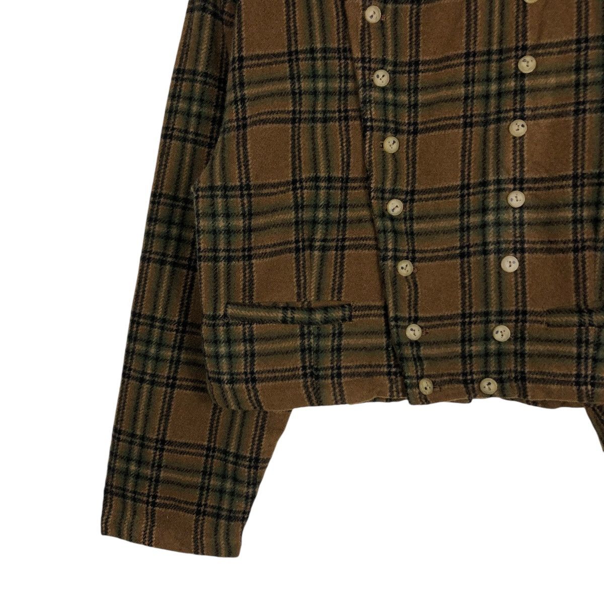 Japanese Brand 🔥VINTAGE CROPPED WOOL BIKER JACKET SABUROKU TARTAN DESIGN Size US M / EU 48-50 / 2 - 6 Thumbnail