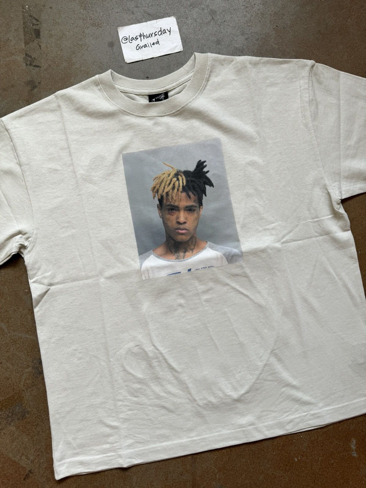 Revenge Revenge X Xxxtentacion Mugshot Tee Cement Medium Grailed