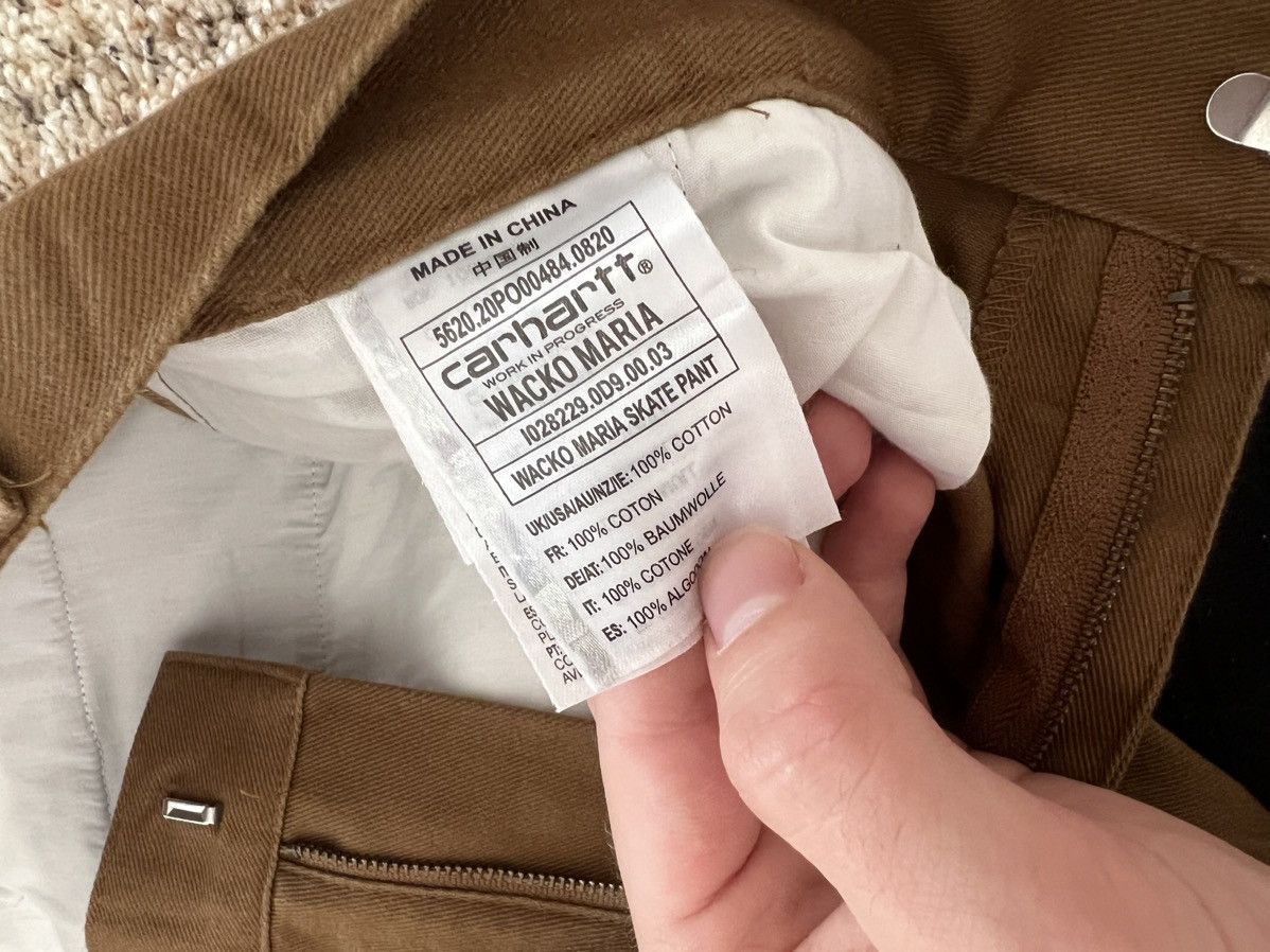 Carhartt Wip × Wacko Maria Carhartt Work In Progress x Wacko Maria Pants Size US 32 / EU 48 - 6 Thumbnail