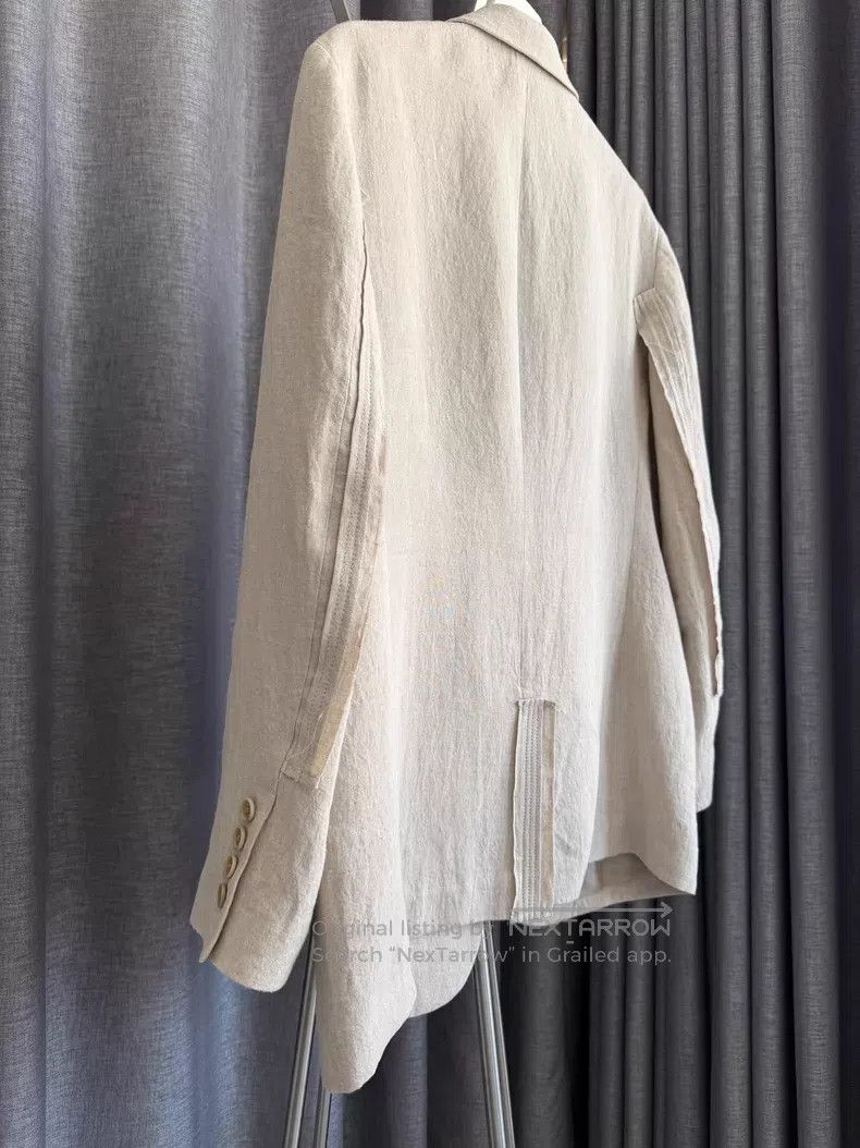 Yohji Yamamoto Yohji Yamamoto 24SS Linen Patchwork Suit Jacket Size US M / EU 48-50 / 2 - 7 Thumbnail