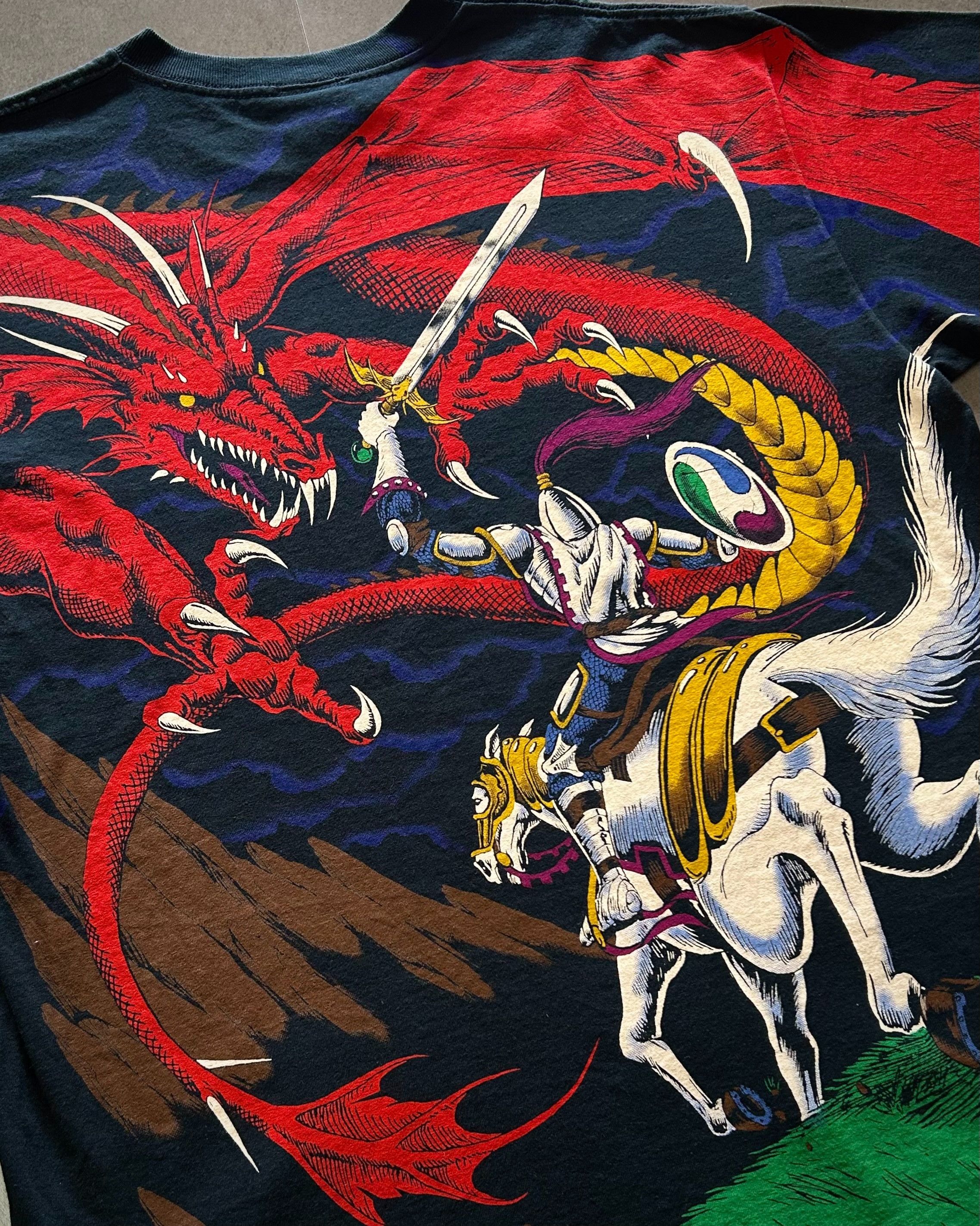 Liquid Blue Liquid Blue Dark Fantasy Dragon Black T-Shirt Size US XL / EU 56 / 4 - 4 Thumbnail
