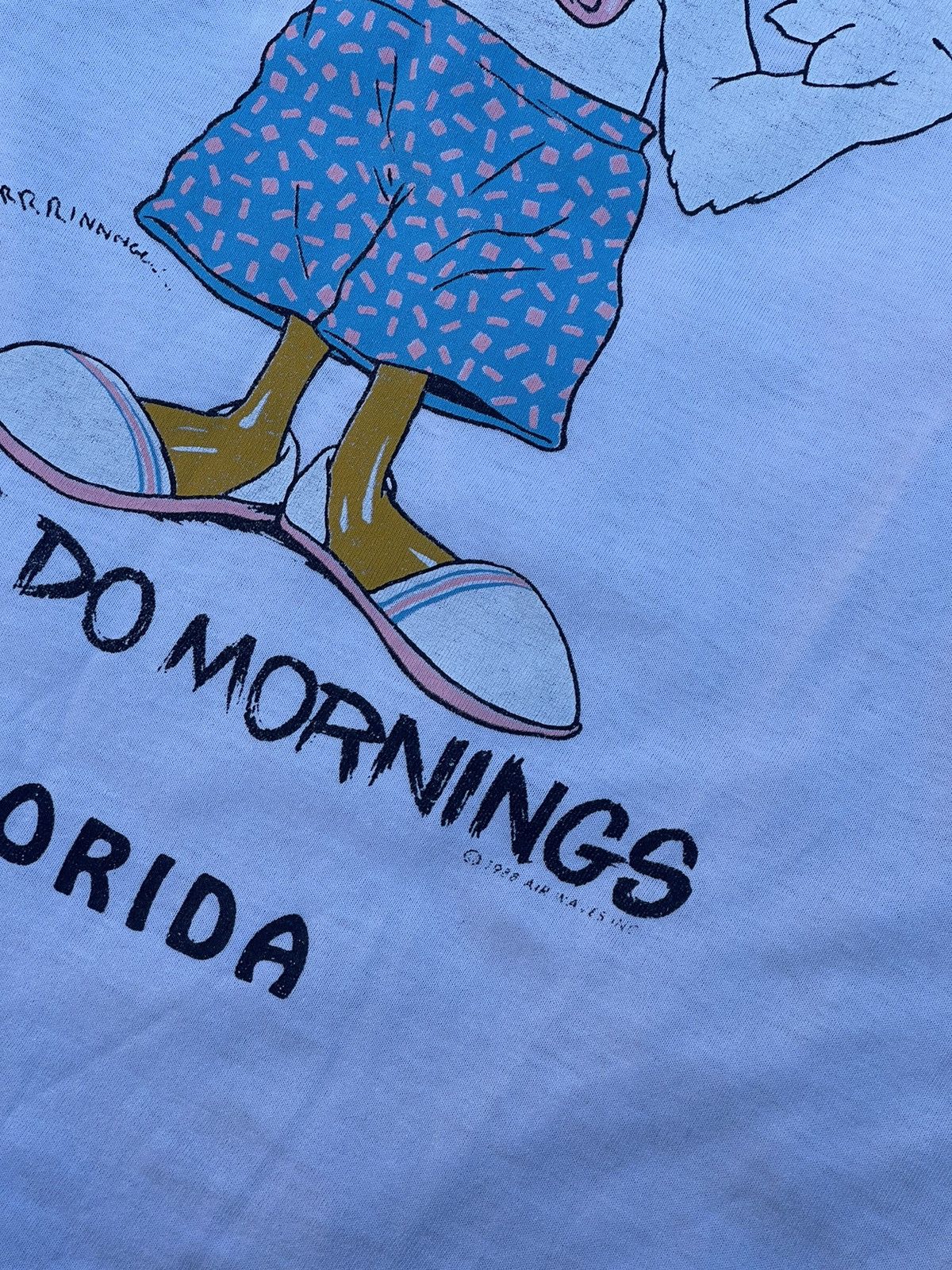 Vintage 1988 Donald Duck vintage Florida white t-shirt tee Size US L / EU 52-54 / 3 - 7 Thumbnail
