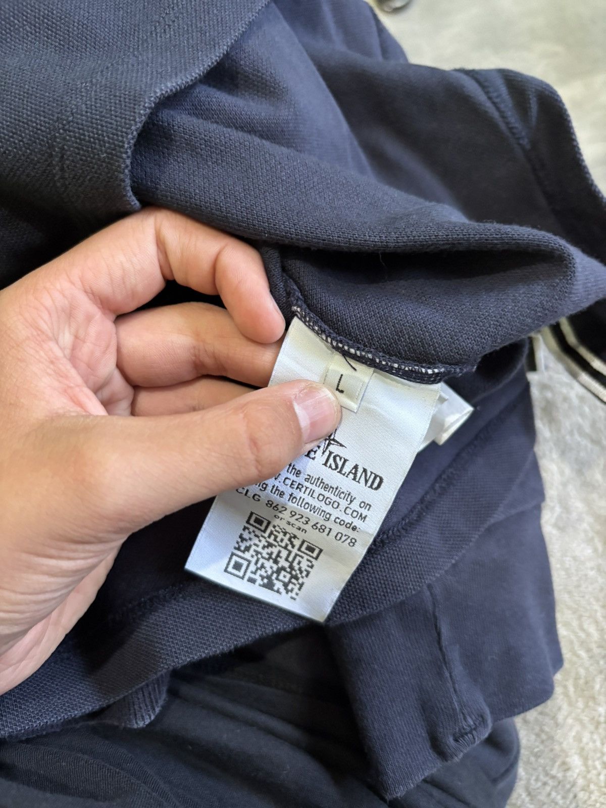 Stone Island Longslevve Polo Stone Island Patch Casual Size US L / EU 52-54 / 3 - 7 Thumbnail