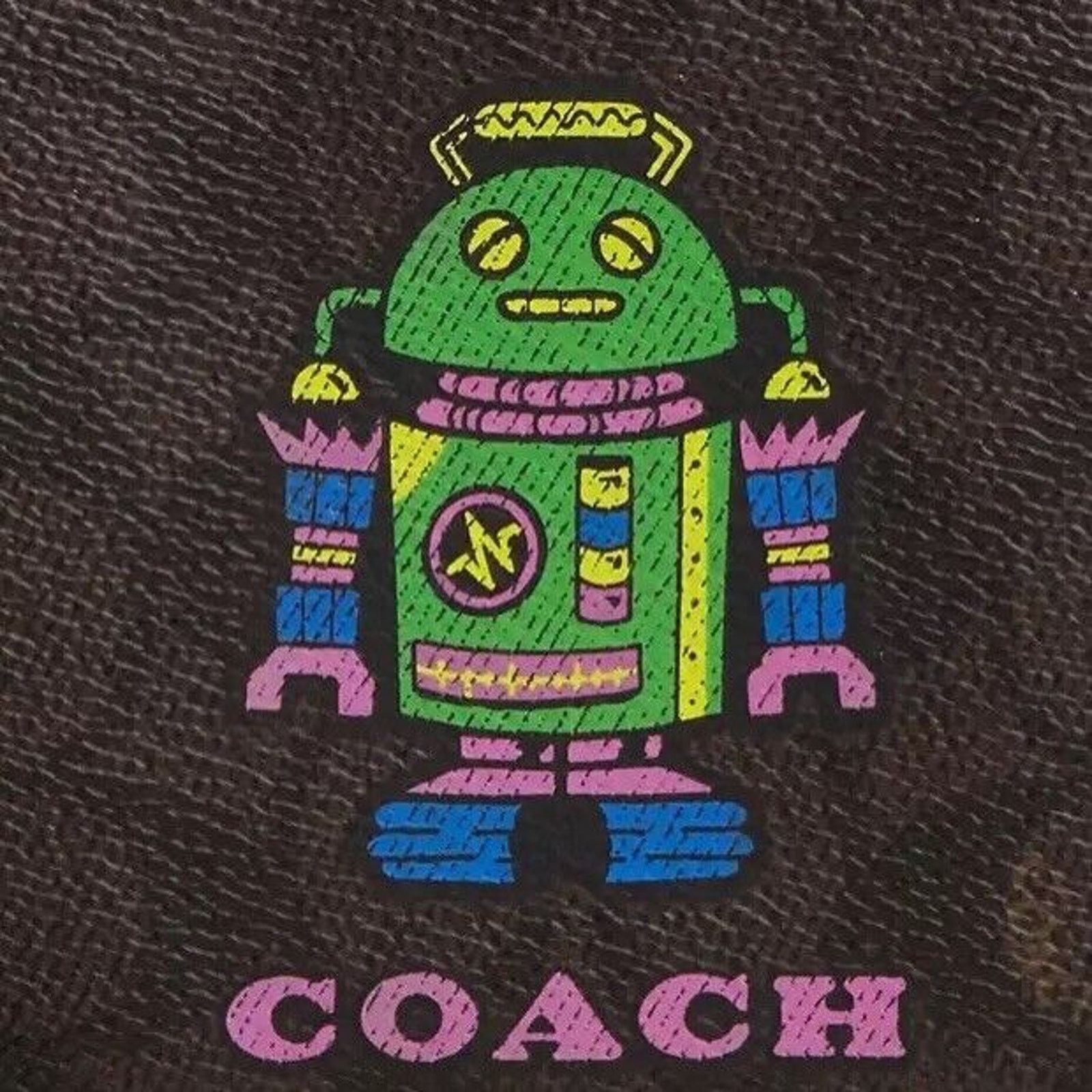 Coach NWT Coach CW868 Corner Zip Wristlet Canvas Leather Robot Size ONE SIZE - 7 Thumbnail