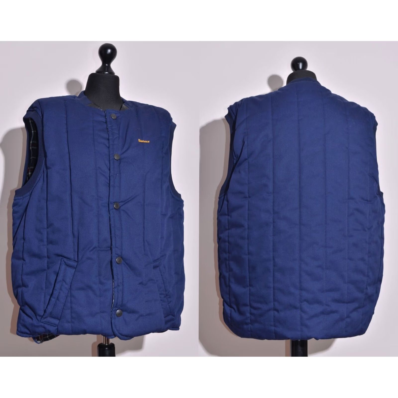Barbour Barbour Waistcoat Man Vintage Padded Gilet Quilted Blue XL Size US XL / EU 56 / 4 - 2 Thumbnail