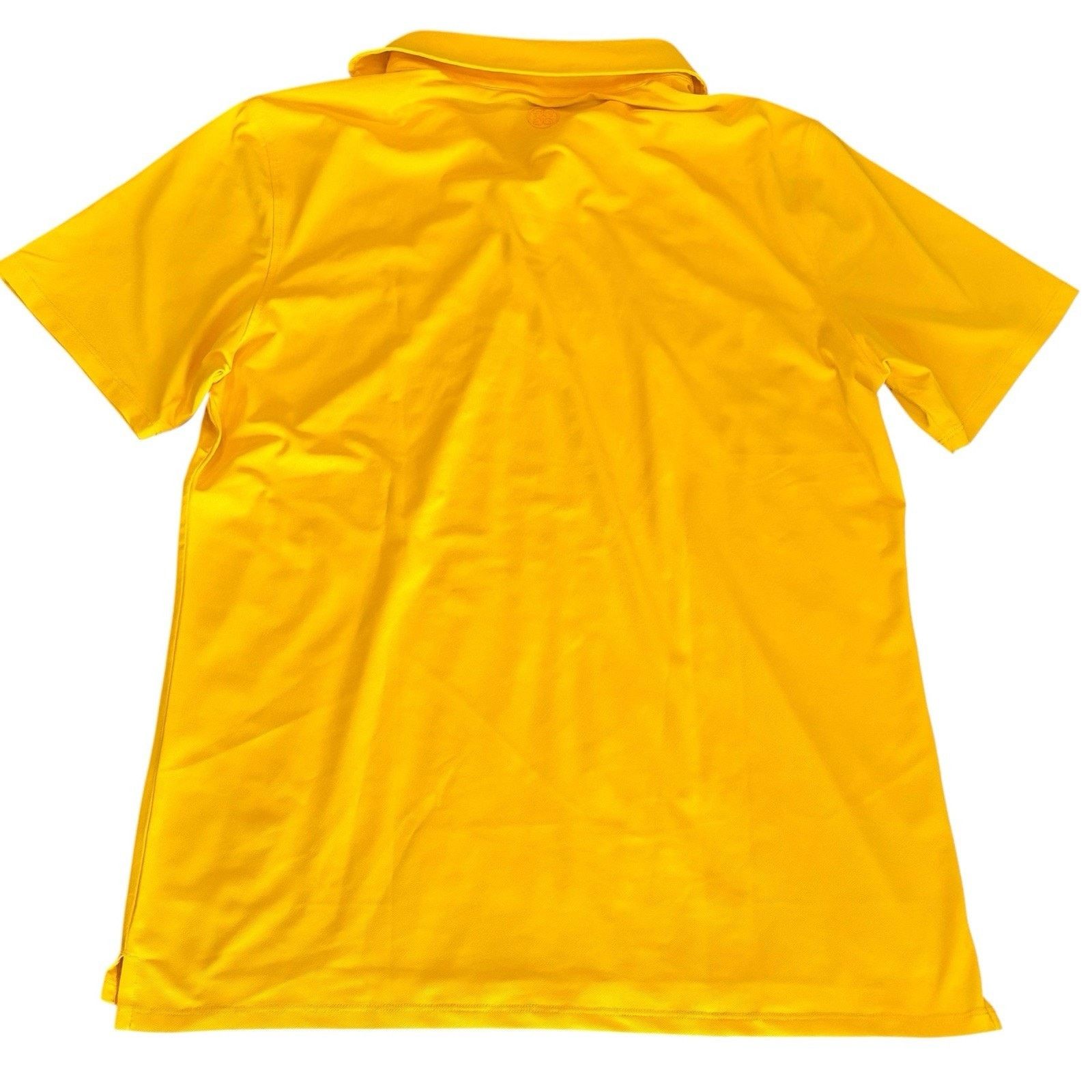 G/FORE G/Fore Performance Polo Yellow Men's Large White CC Logo Size US L / EU 52-54 / 3 - 2 Thumbnail