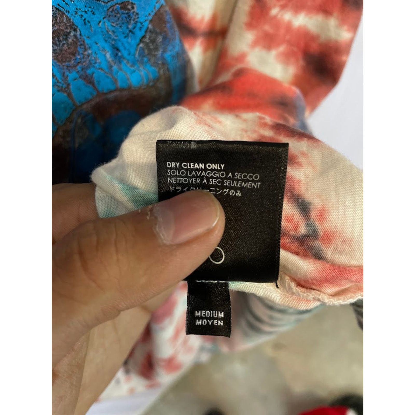 Amiri Amiri Tie Dye Skull Tee Used Medium Size US M / EU 48-50 / 2 - 7 Thumbnail