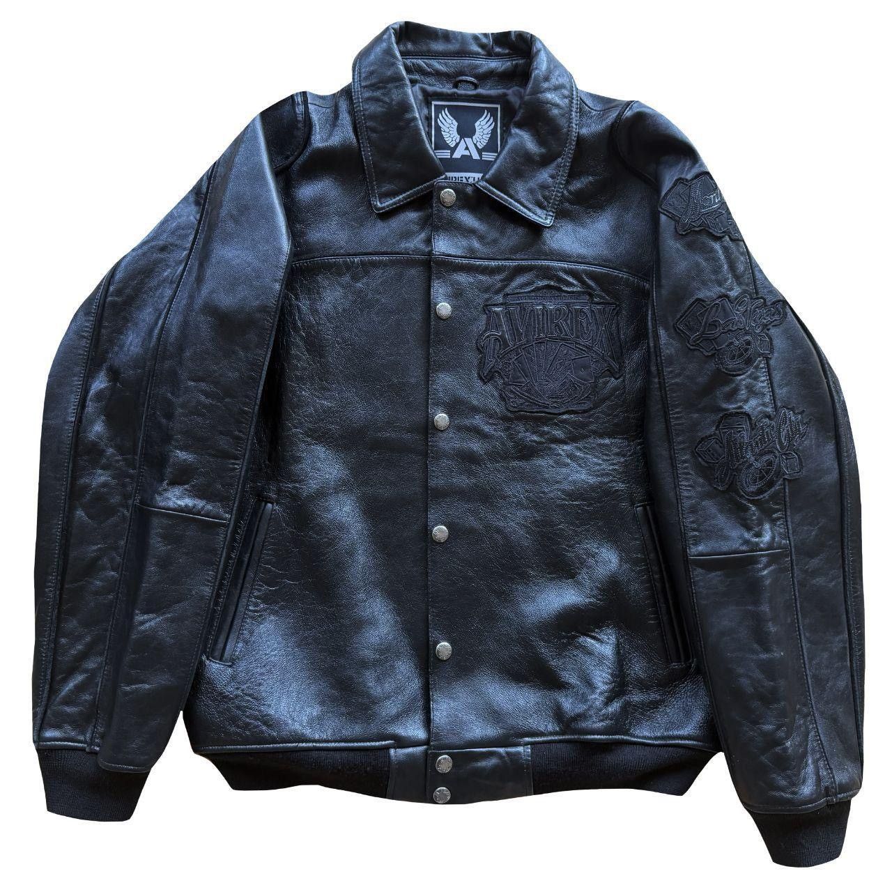 Avirex Avirex Leather Varsity Jacket Size US L / EU 52-54 / 3 - 2 Thumbnail
