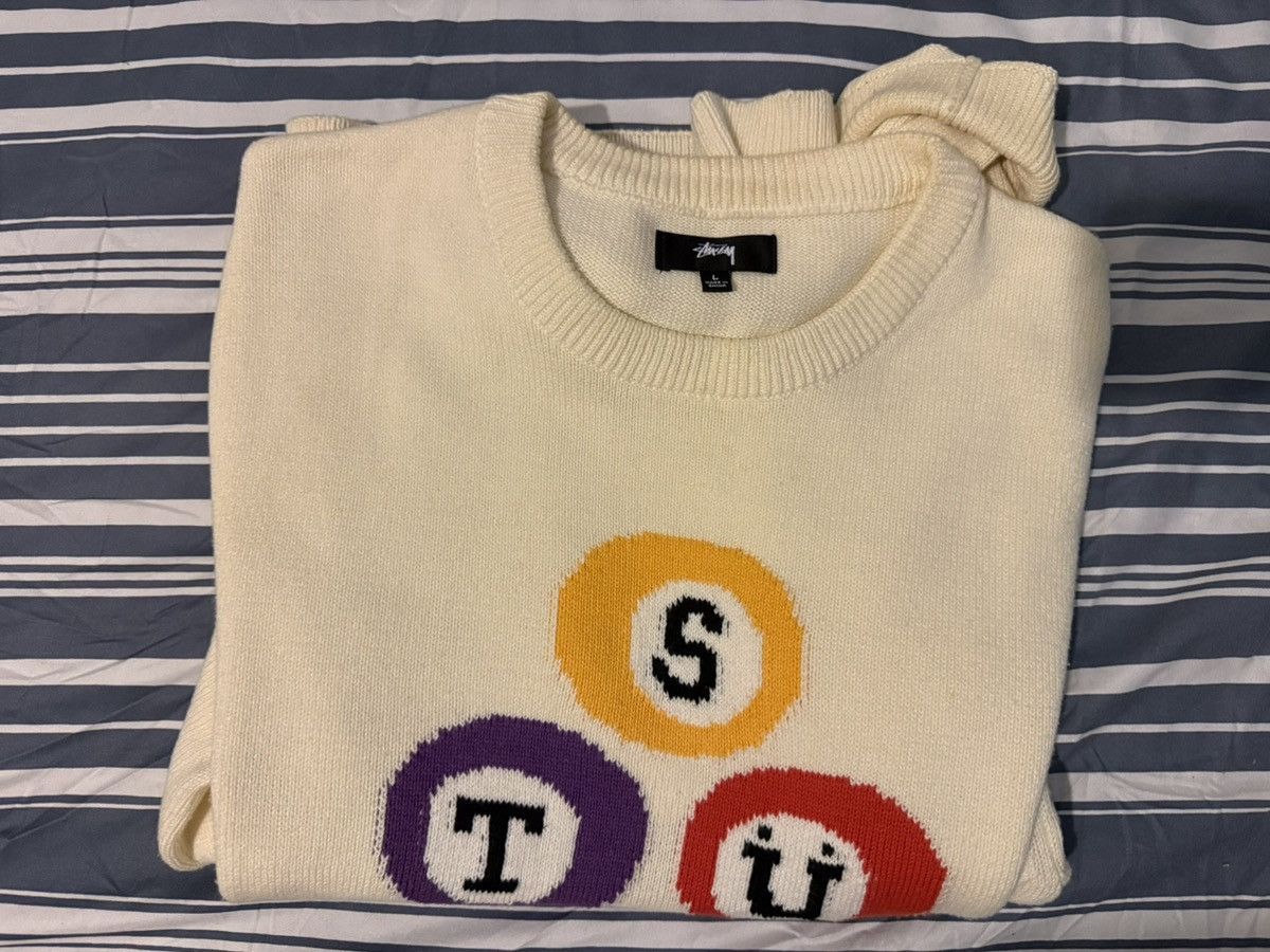 Stussy Stussy Billiard Knitted Sweater Size US L / EU 52-54 / 3 - 7 Thumbnail