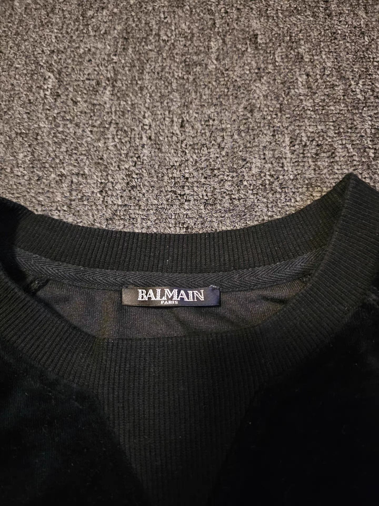 Balmain Balmain Mercerized Cotton Sweatshirt Size US XL / EU 56 / 4 - 5 Thumbnail