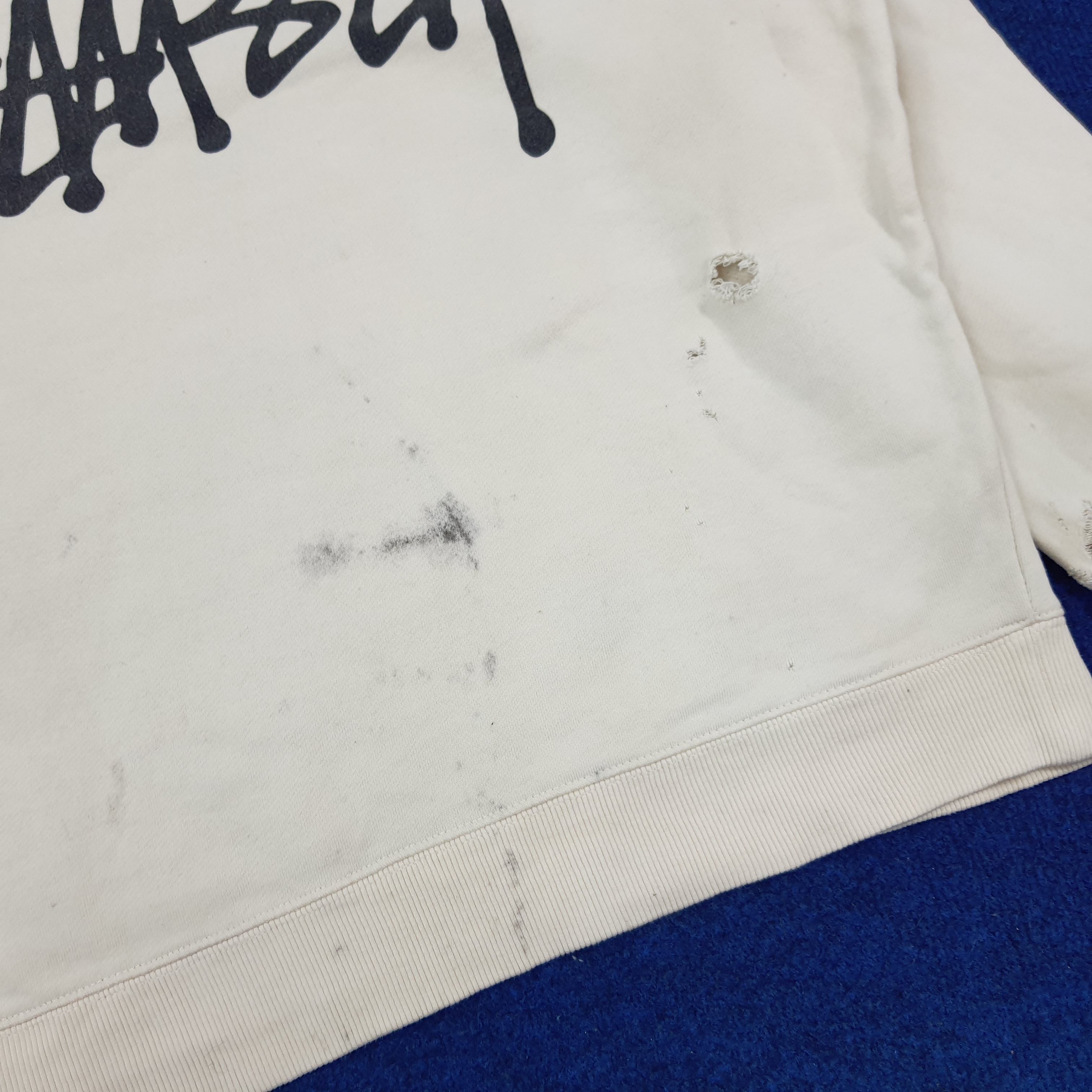 Stussy × Vintage Vintage Stussy Streetwear Hoodie Distressed Size US M / EU 48-50 / 2 - 3 Thumbnail