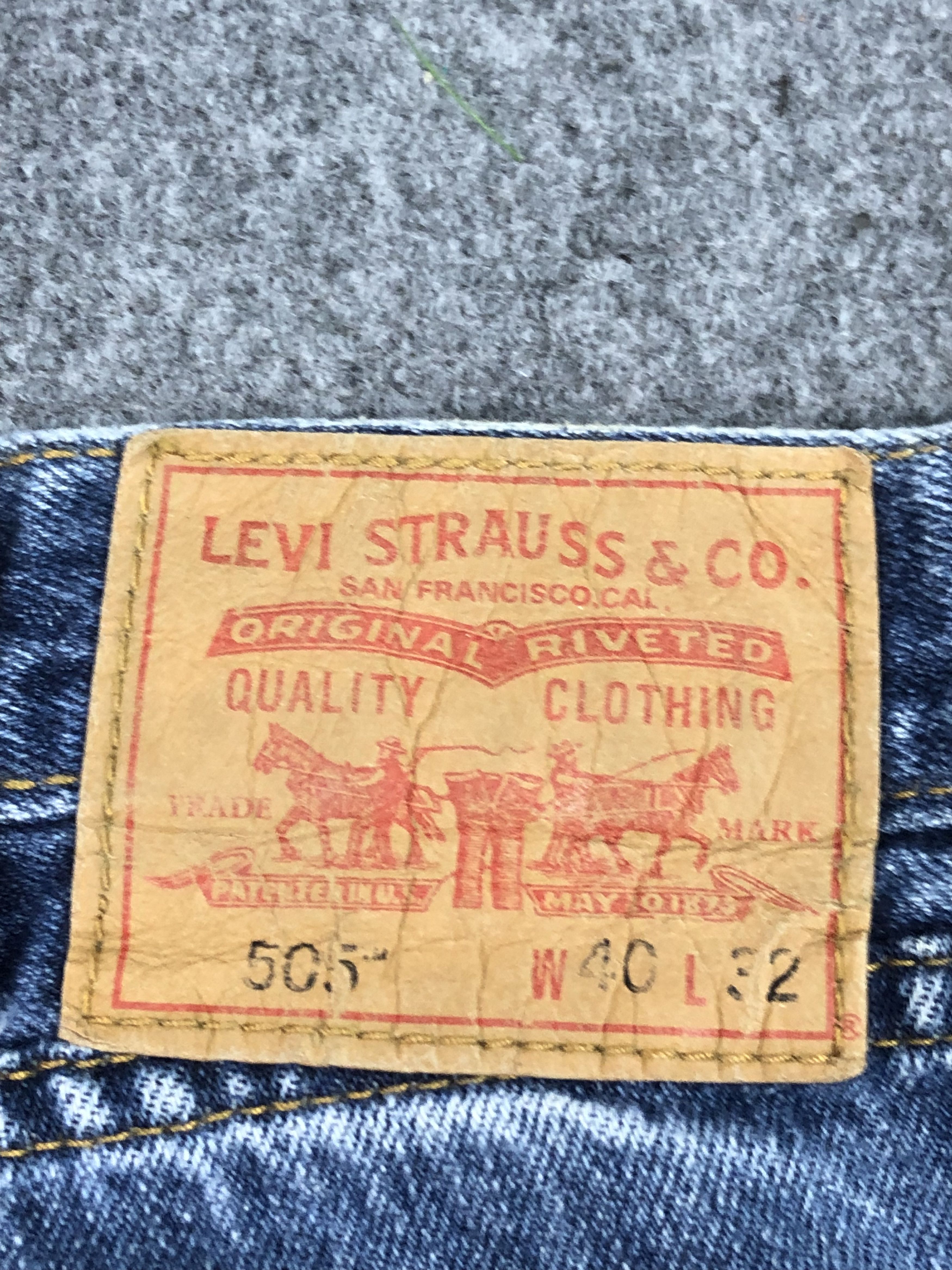Levi's Vintage Levis 505 Regular Fit Denim Lightwash DP0357 Size US 42 / EU 58 - 5 Thumbnail