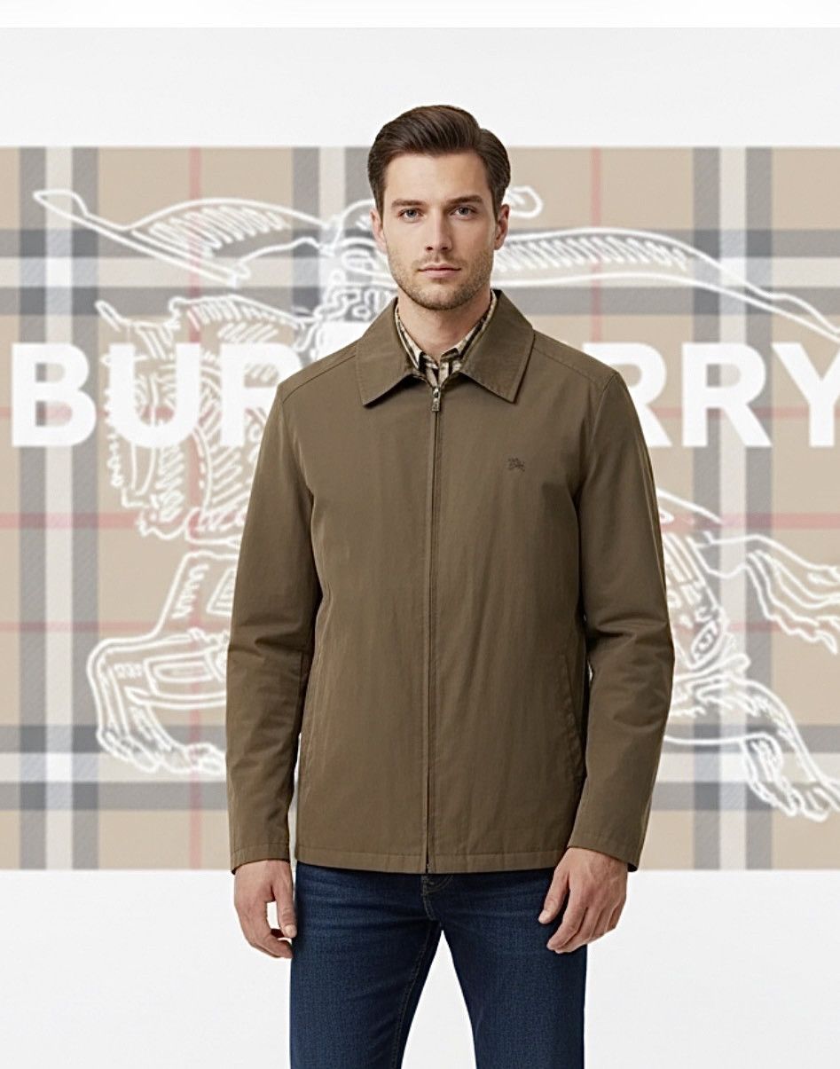 Burberry 🔥 Burberry light jacket nova check size L kaki brown 52it Size US L / EU 52-54 / 3 - 1 Thumbnail