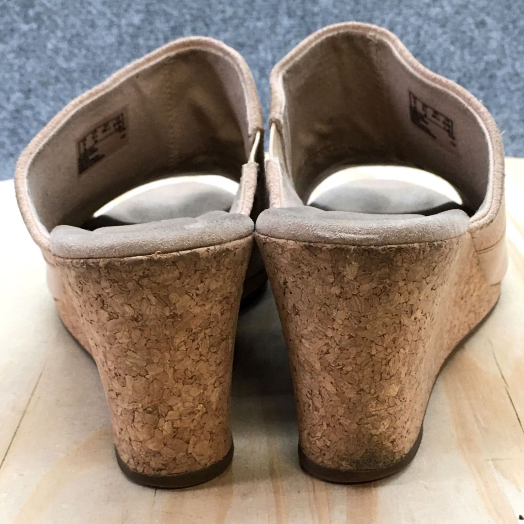 Clarks Clarks Lafley Wave Slide Sandal Womens 8.5 M Brown Suede Slip On Wedge Casual Shoes Size US 9 / IT 39 - 7 Thumbnail