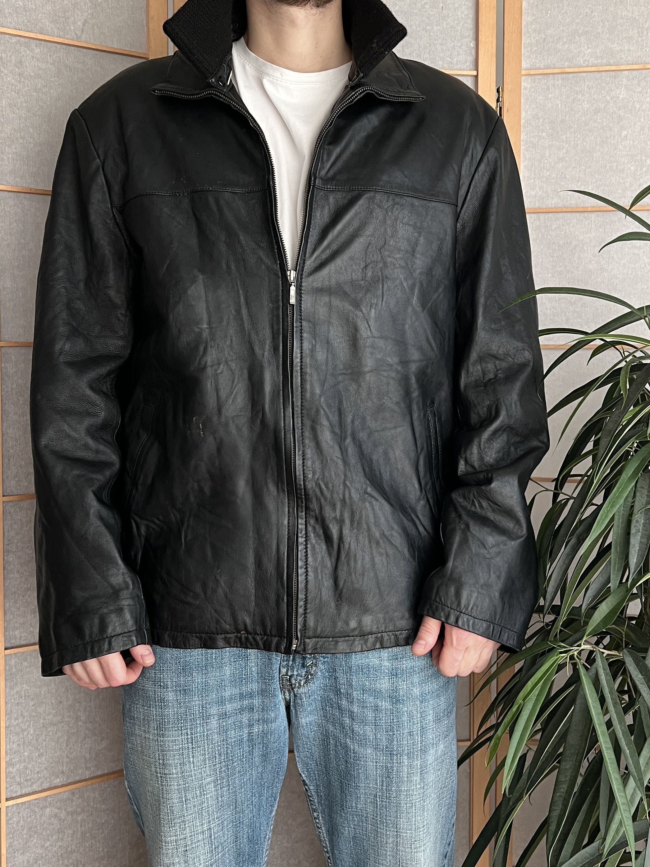 If Six Was Nine The Sopranos vibe VTG 2000s leather jacket coat opium y2k Size US L / EU 52-54 / 3 - 10 Thumbnail
