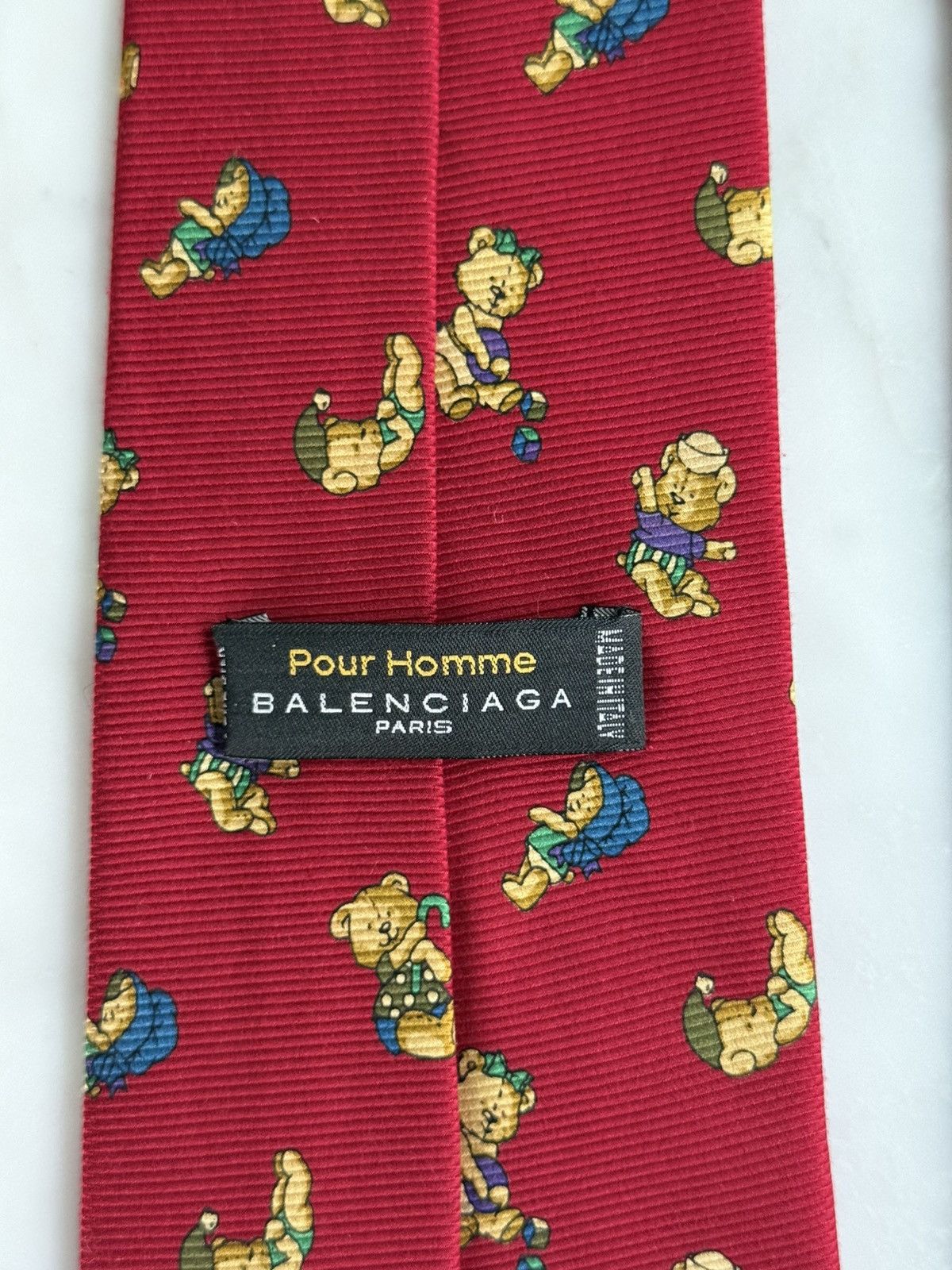 Balenciaga Balenciaga Teddy Bear Tie DEADSTOCK Original Plastic Vintage Size ONE SIZE - 4 Thumbnail