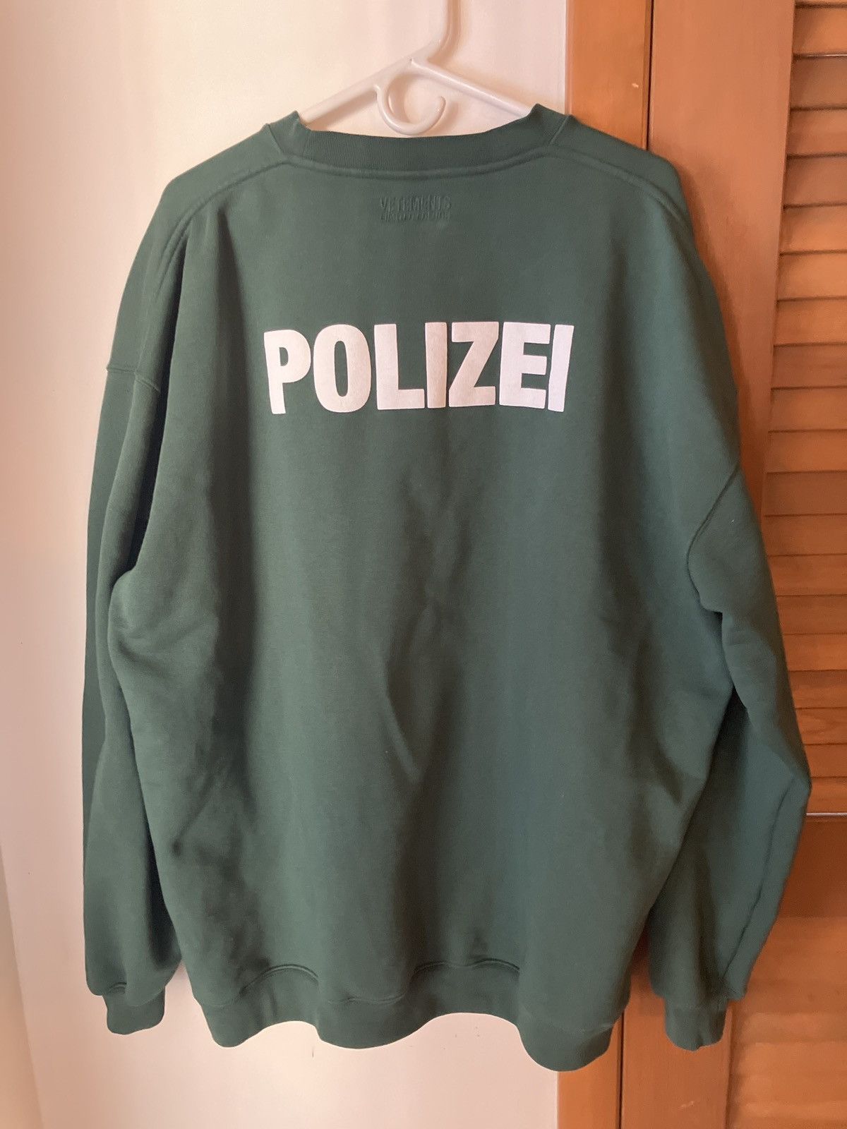 Vetements Polizei Hoodie Grailed