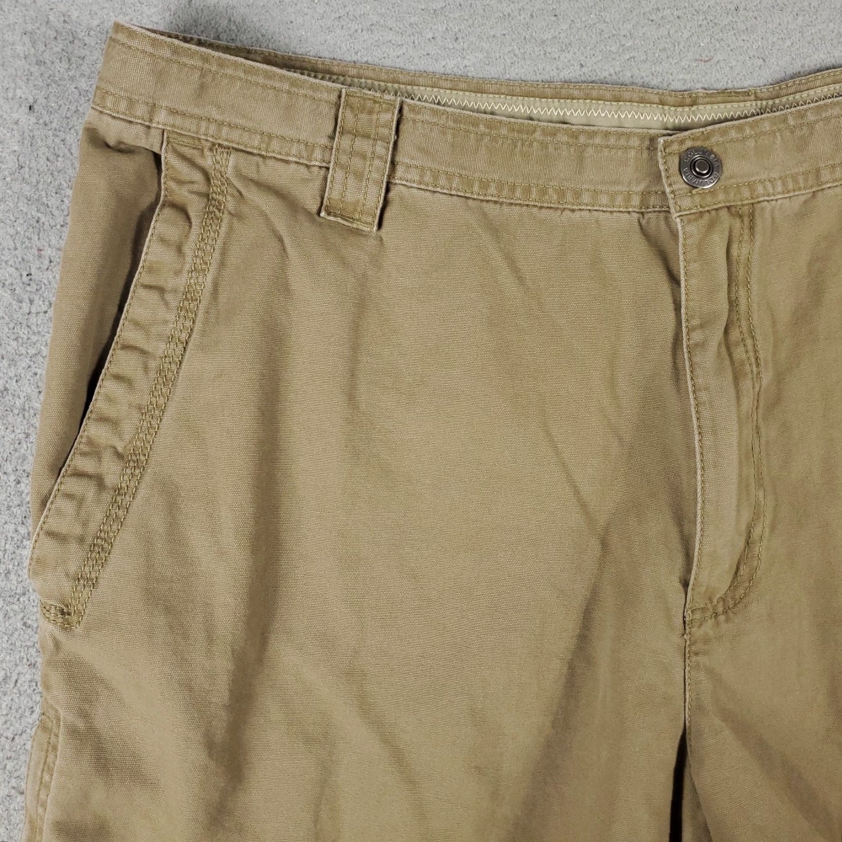 Vintage Columbia Chino Shorts Mens Size 42 Beige Flat Front Casual Outdoor Stretch Size US 42 / EU 58 - 2 Thumbnail