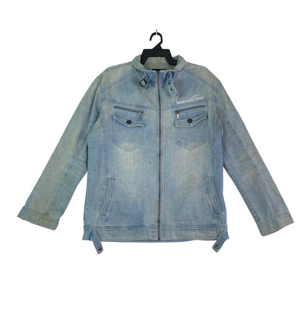 In The Attic × Japanese Brand Rare In The Attic hickory stripe blue denim workwear jacket Size US XXL / EU 58 / 5 - 2 Thumbnail