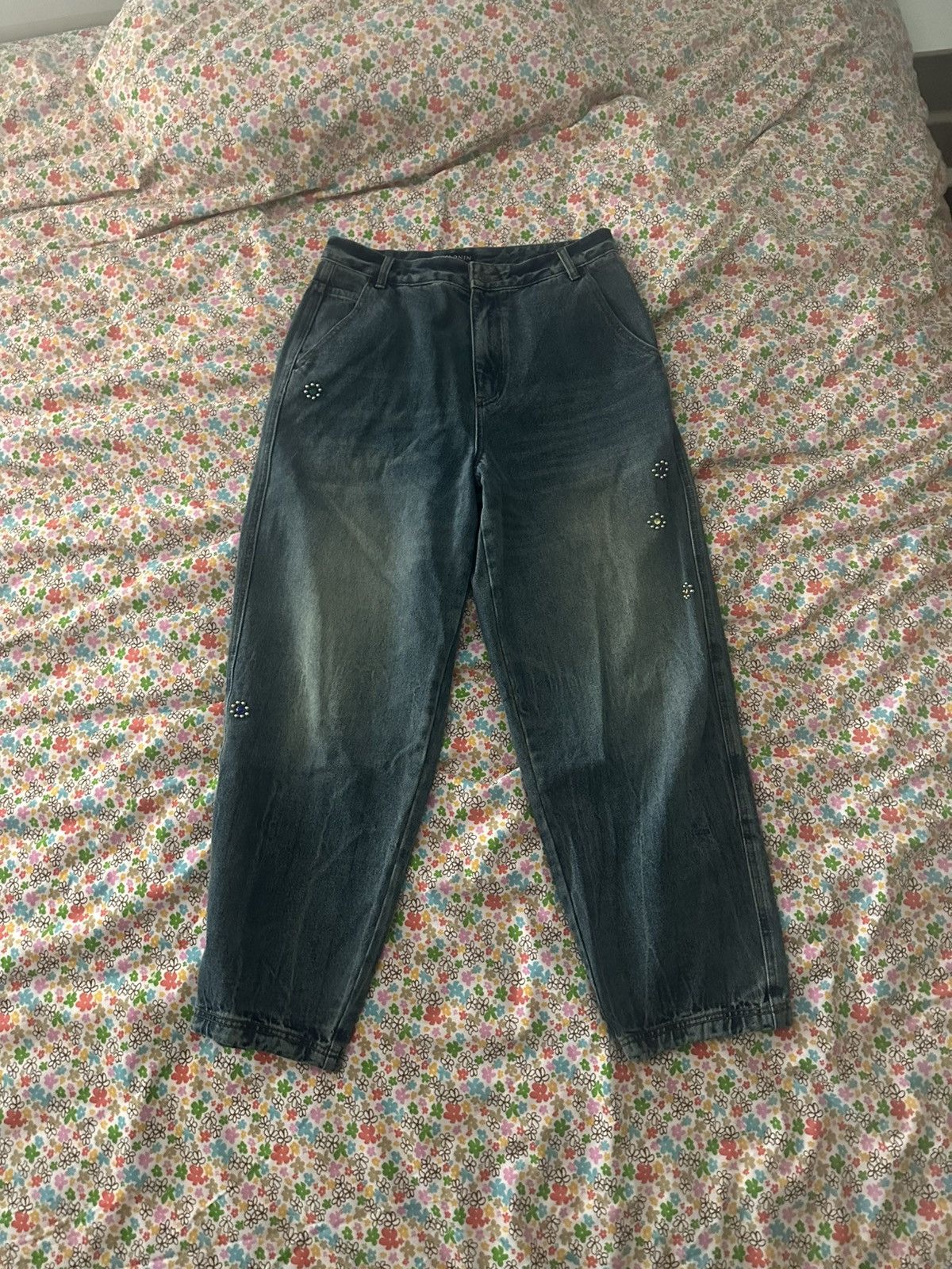 Ronin Division Ronin Division Flower Studded Jeans Size US 36 / EU 52 - 1 Thumbnail