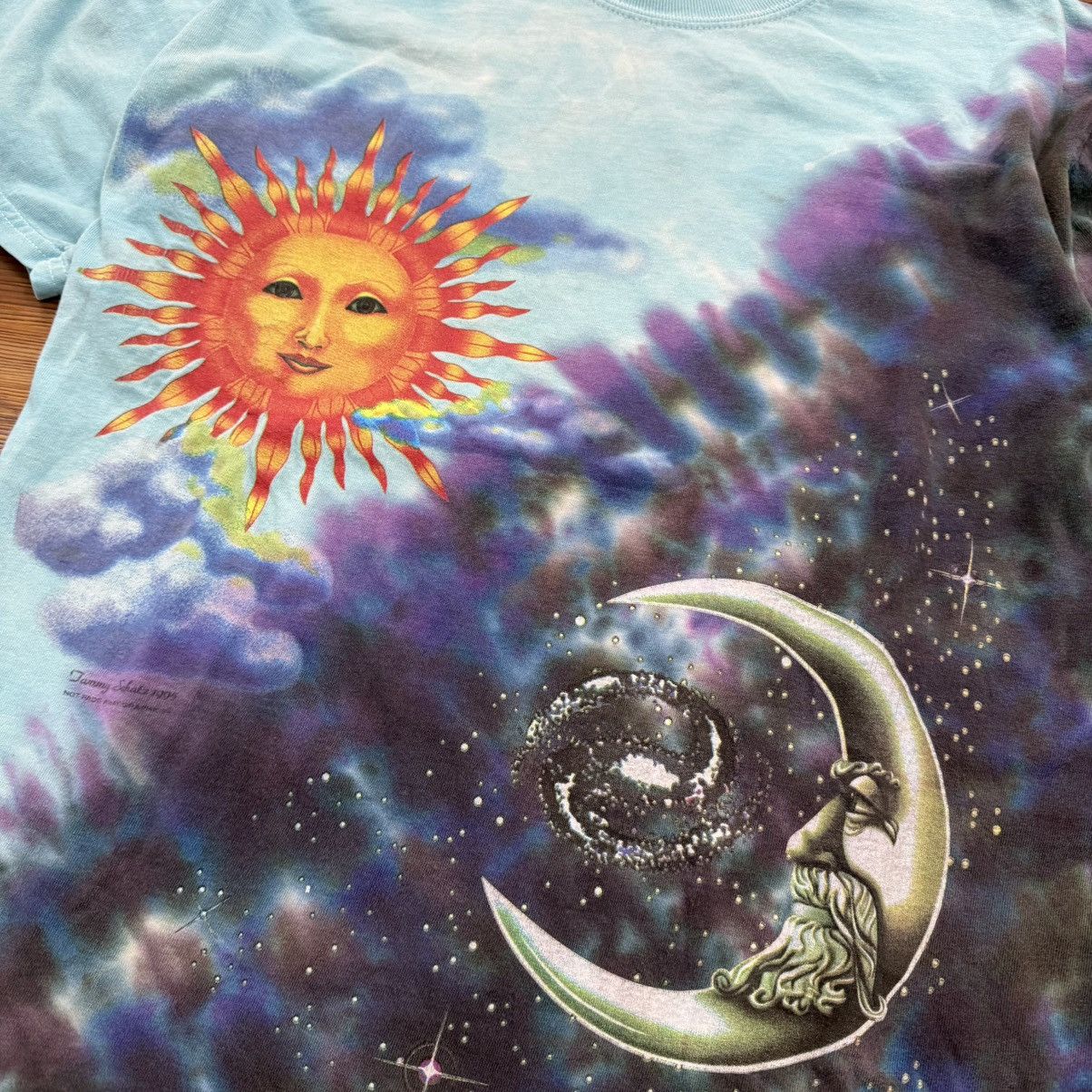 Other Vintage Sun Moon Tammy Schatz Tie Dye 95 AOP Print Tee Shirt Size US S / EU 44-46 / 1 - 3 Thumbnail