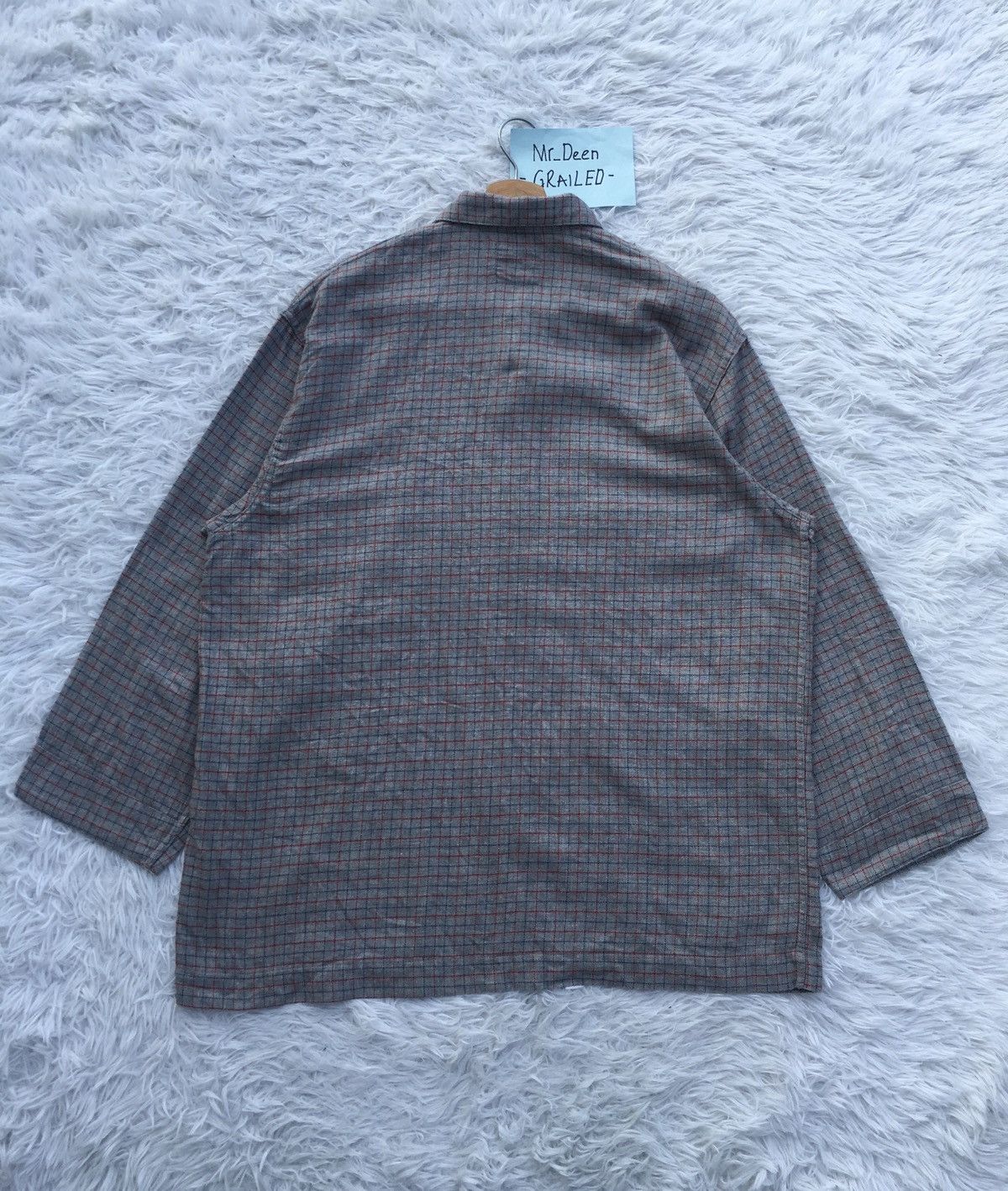 Yohji Yamamoto Rare Vintage Y’s For Living Yohji Yamamoto Flannel Shirt Size US L / EU 52-54 / 3 - 14 Thumbnail