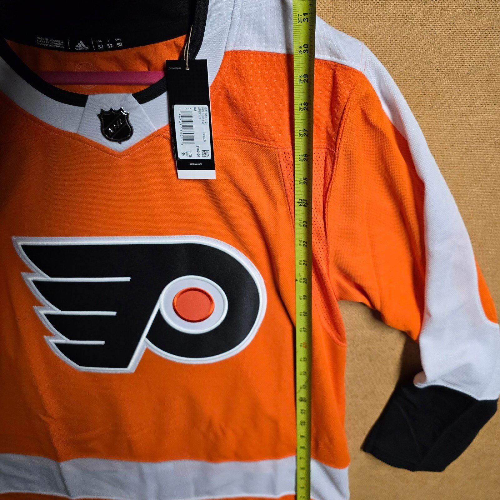 Adidas Philadelphia Flyers size 52 L Adidas Authentic Hockey Jersey Size US L / EU 52-54 / 3 - 7 Thumbnail