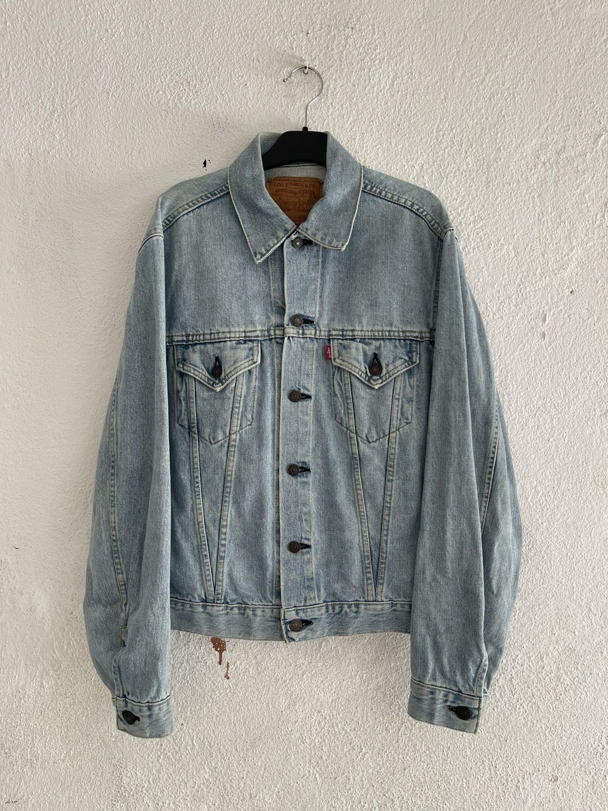 Levi's Vintage Levis 71557 Big E Denim Jacket Size US M / EU 48-50 / 2 - 1 Thumbnail