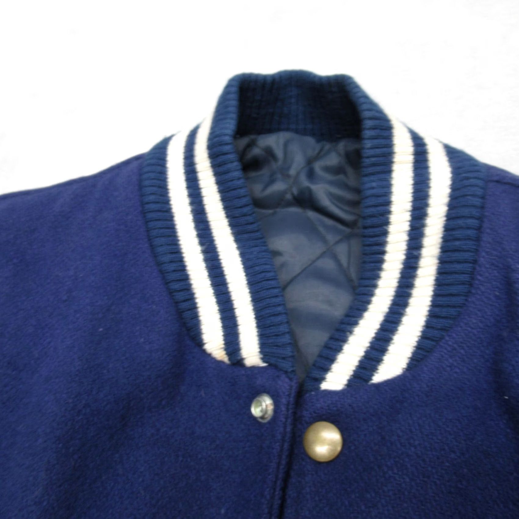 Thrasher Vintage Showtime Boxing Leather Jacket Mens Medium Blue Quilted USA Thrashed Size US M / EU 48-50 / 2 - 5 Thumbnail