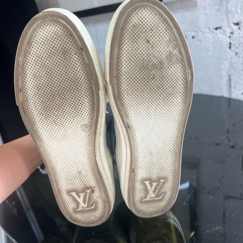 Louis Vuitton Louis Vuitton Denim Blue High Top Board Shoes Size US 6 / IT 36 - 4 Thumbnail