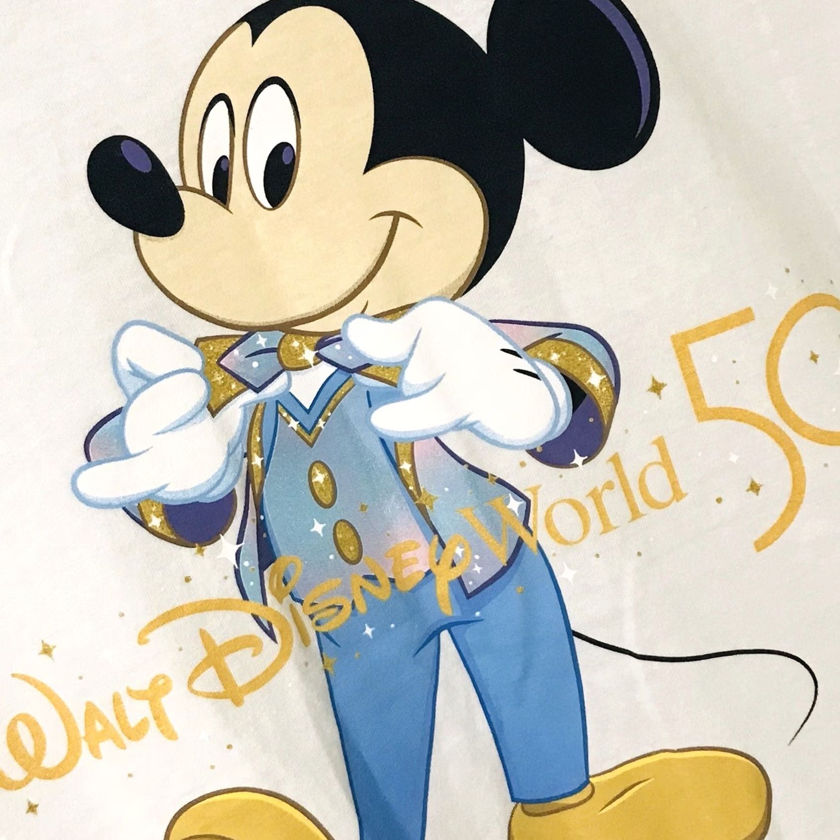 Disney Disney Men/Women White Walt World 50th Anniversary Mickey Mouse Shirt M Size M / US 6-8 / IT 42-44 - 3 Thumbnail