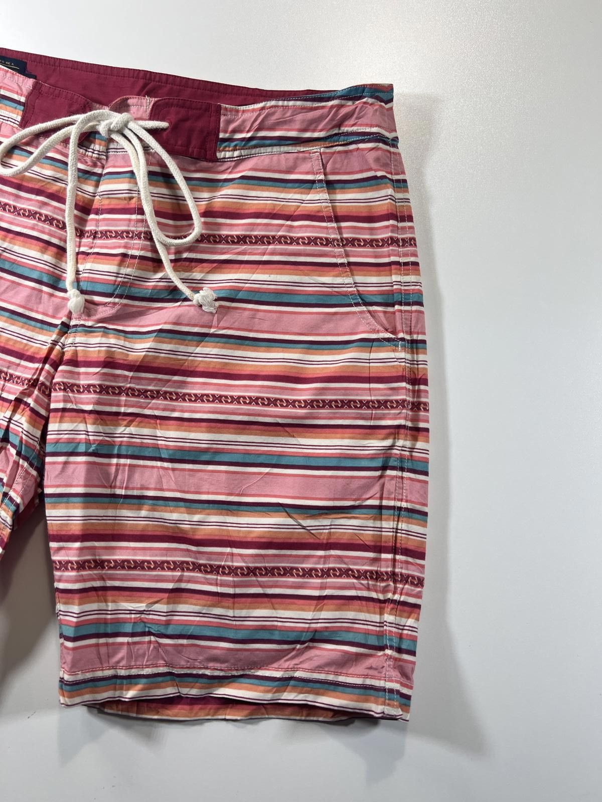 Unknown London Vintage Pendleton pin Striped Drawstring Shorts 34 Size US 34 / EU 50 - 2 Thumbnail