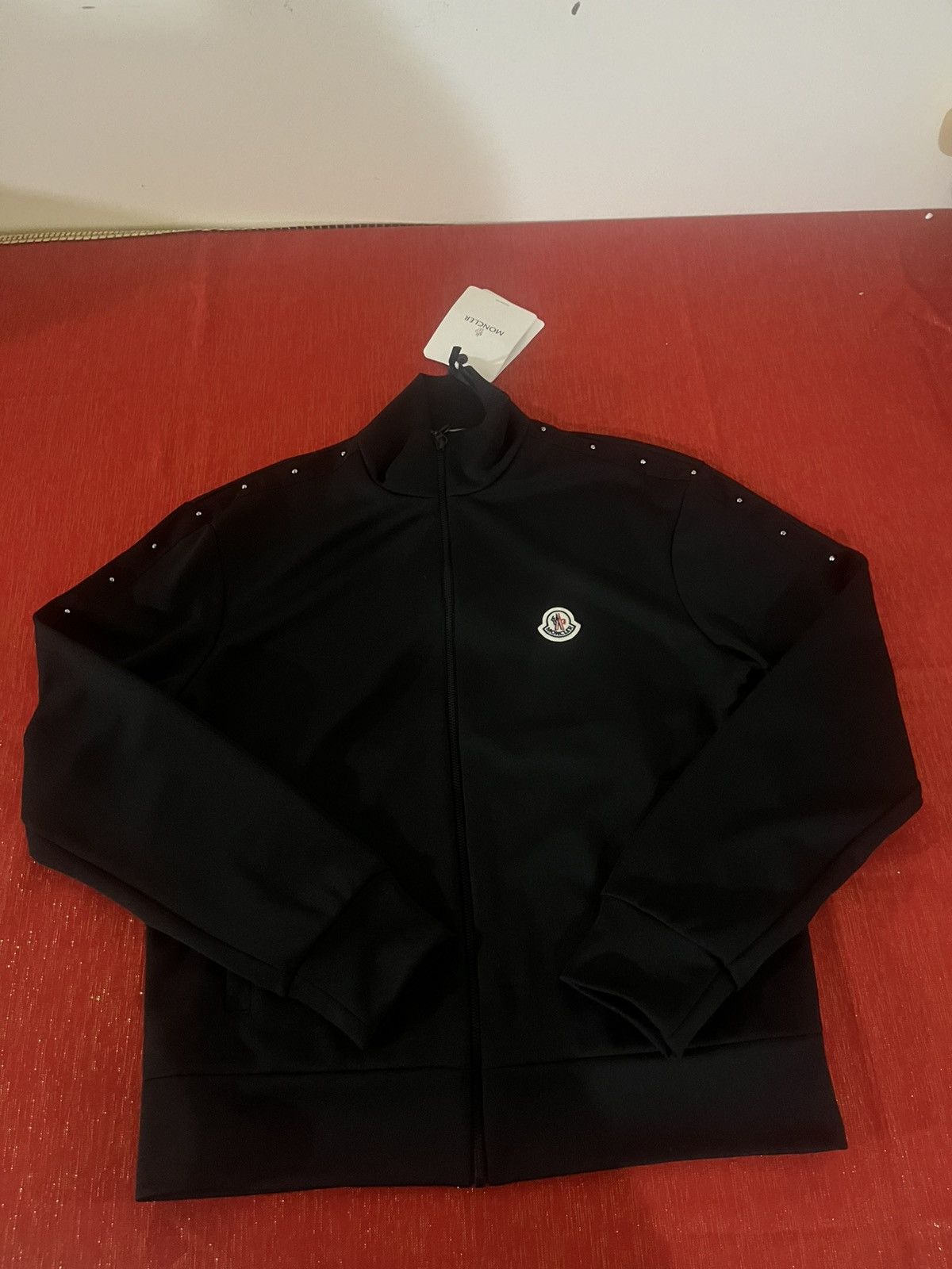 Moncler Moncler Zip Up Cardigan / Studded Track Jacket Sz S Size US S / EU 44-46 / 1 - 19 Thumbnail