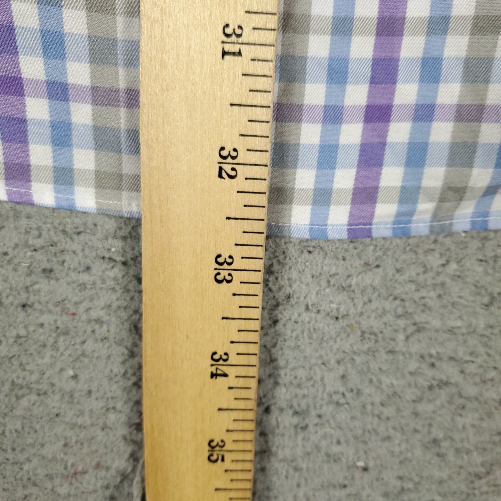 David Donahue David Donahue Shirt Mens Size 16 Blue Check Dress Button Up Long Sleeve Size 42R - 4 Thumbnail