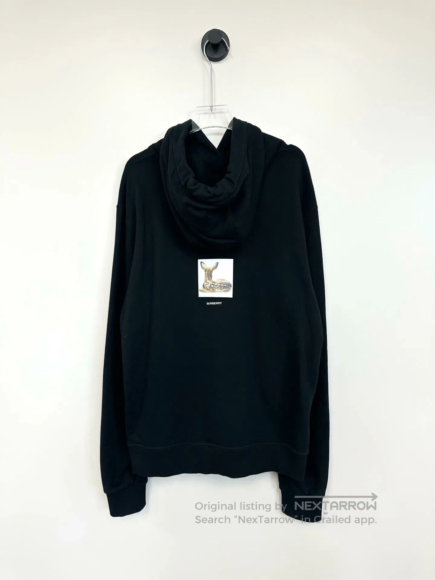 Burberry Burberry Black Deer Print Hooded Sweatshirt| Size US L / EU 52-54 / 3 - 2 Thumbnail
