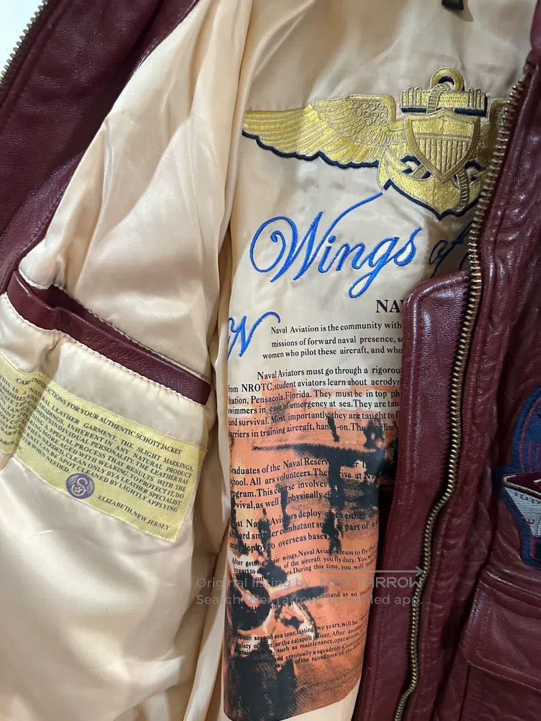 Schott Schott Flying leather jacket Size US L / EU 52-54 / 3 - 4 Thumbnail