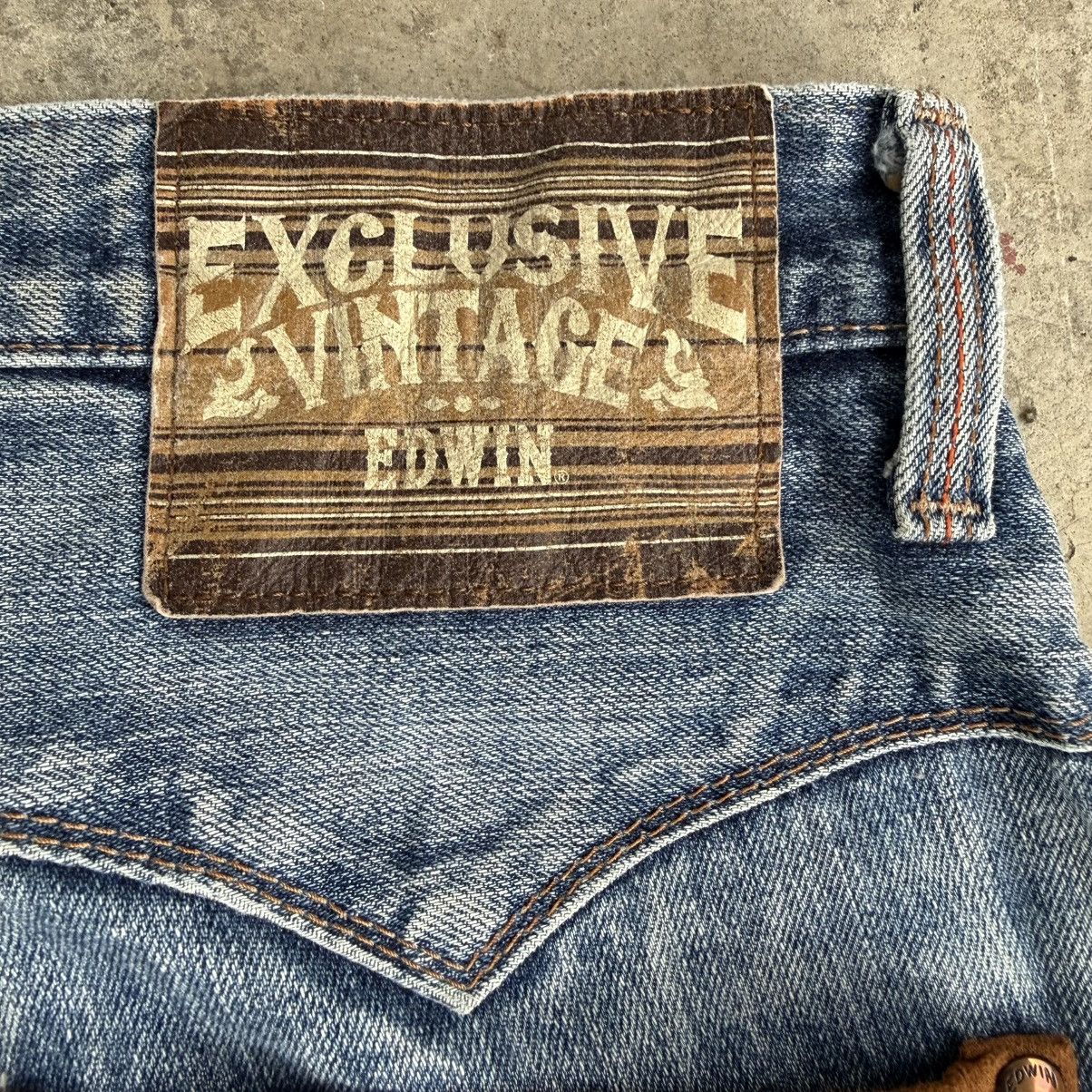 Edwin W36x30 Vintage Edwin Faded Storm Mud Wash Denim Jean Size US 36 / EU 52 - 13 Thumbnail