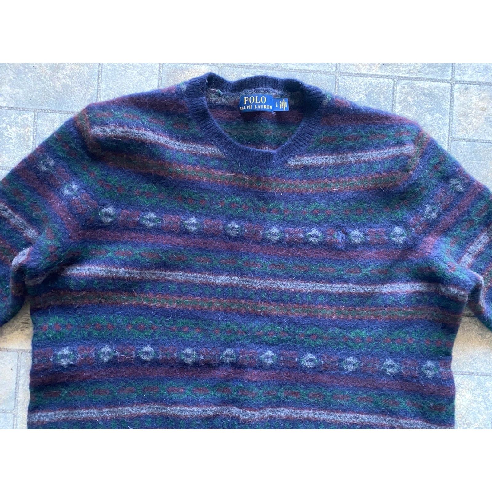Polo Ralph Lauren Polo Ralph Lauren Women’s Sweater L Wool Alpaca Multicolor Pullover Size L / US 10 / IT 46 - 4 Thumbnail
