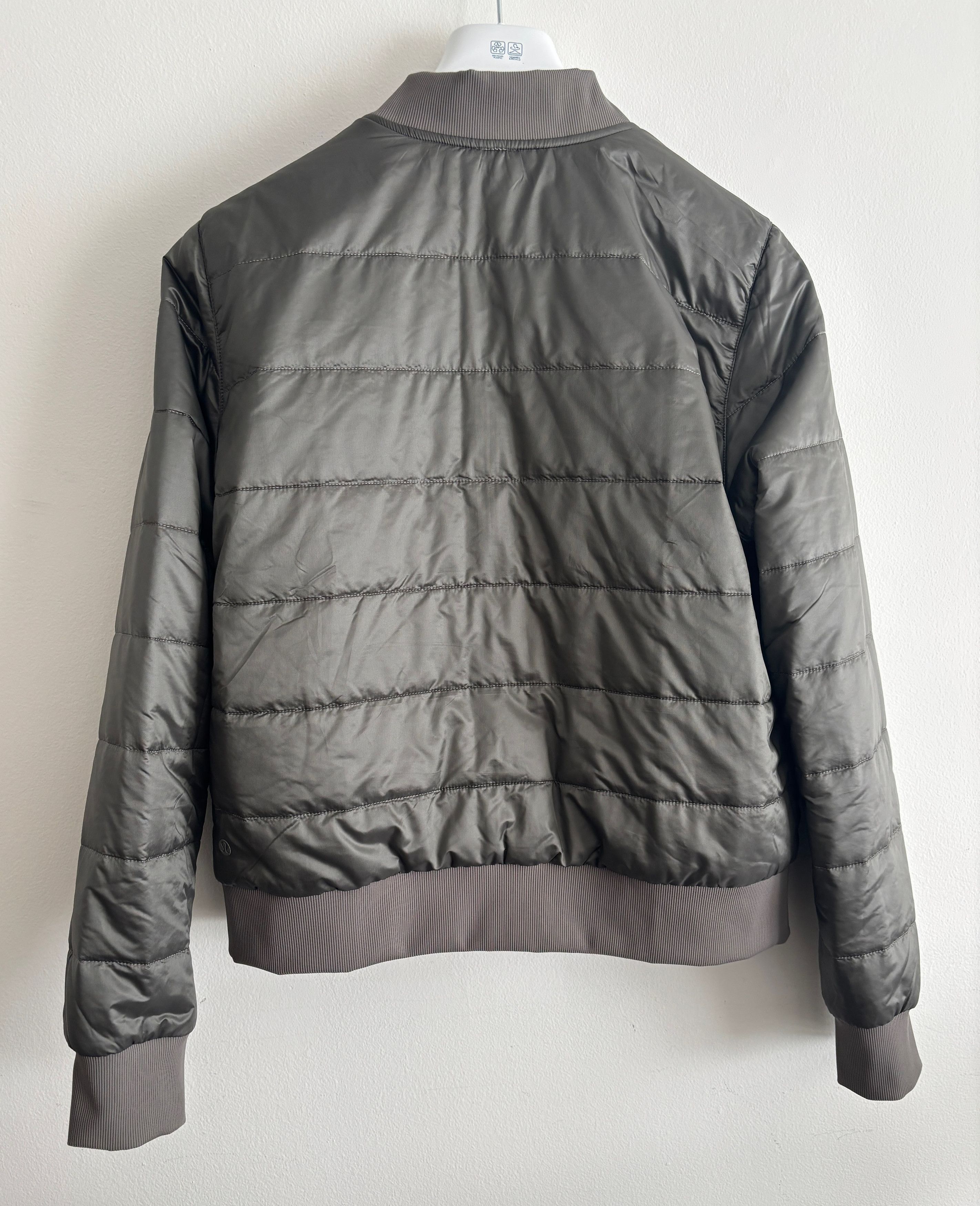 Lululemon Non-stop Bomber Reversible Jacket Olive / Taupe M - L Size M / US 6-8 / IT 42-44 - 11 Thumbnail