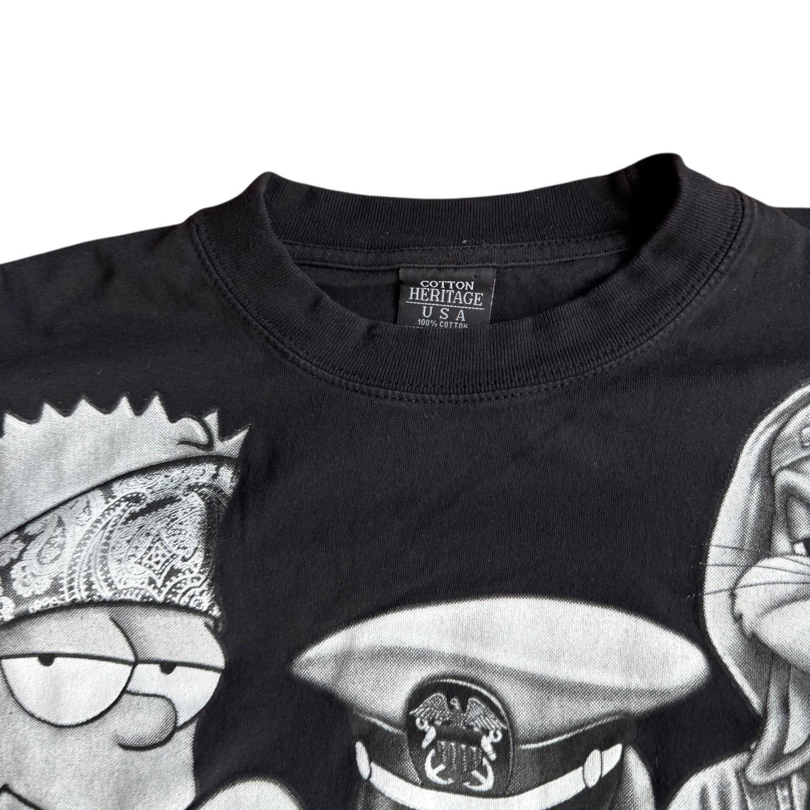 Vintage BugsBunny Bart TomJerry Mob Graphic Tee y2k Baggy Mens 3XL Size US XXL / EU 58 / 5 - 3 Thumbnail