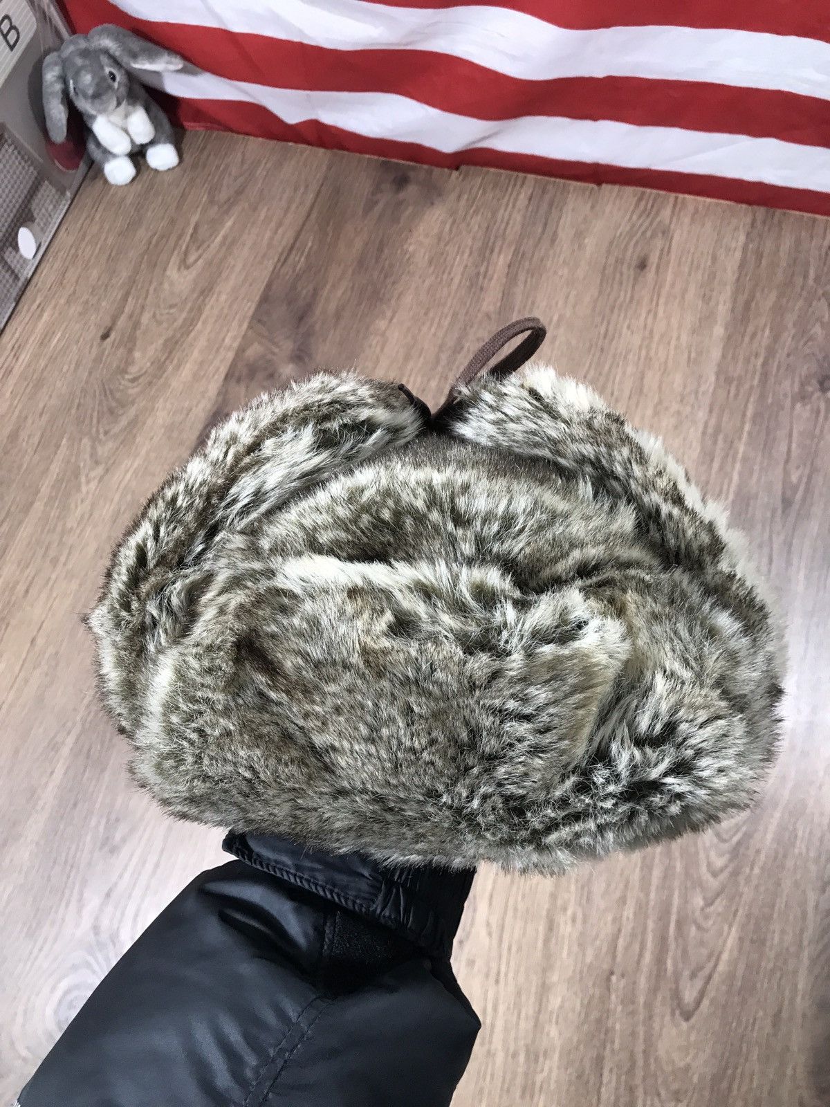 Japanese Brand × Vintage Vintage Fuzzy Mohair Rap Man’s Hat Y2K Drill Size ONE SIZE - 7 Thumbnail