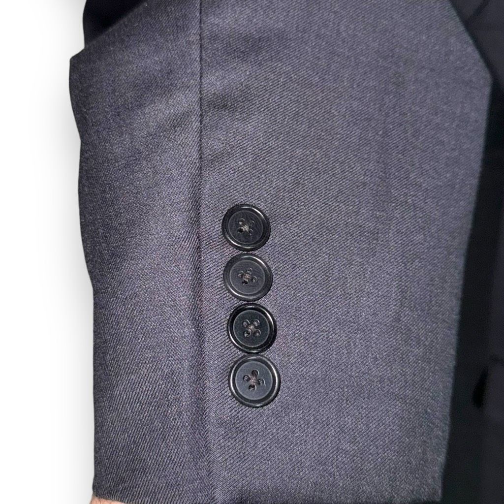 Perlis Perlis Charcoal Gray Empire 1917 Wool Sport Coat 42R Size 42R - 8 Thumbnail
