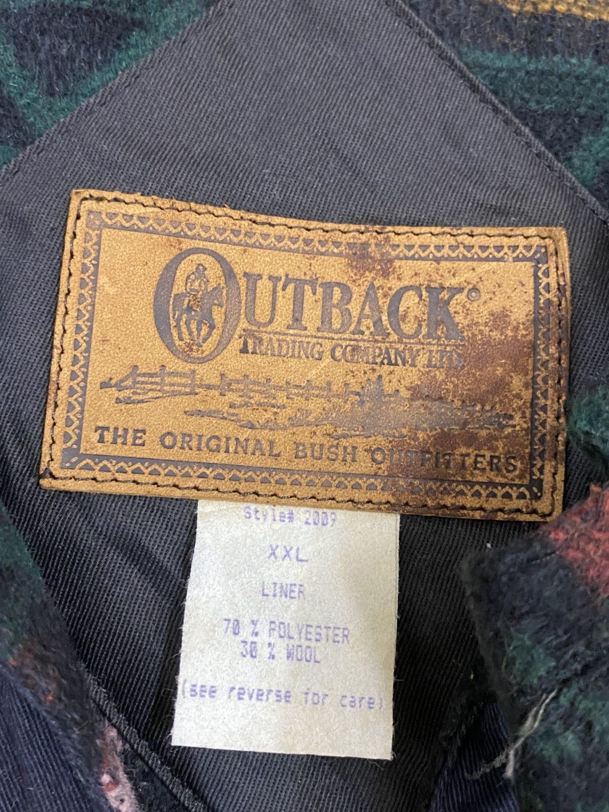 Vintage Outback Trading Co. Wool Blend Vest – Western Aztec Pattern Size US XXL / EU 58 / 5 - 9 Thumbnail