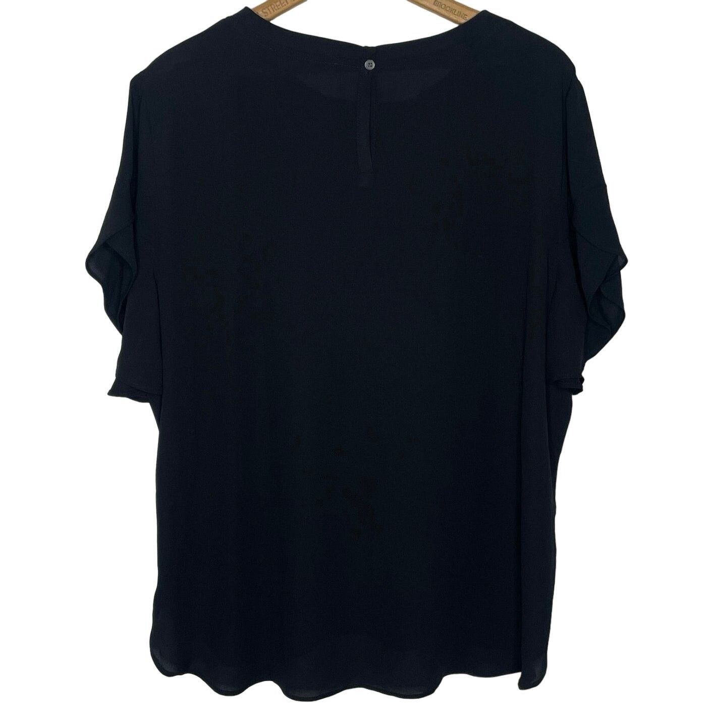 Loft Ann Taylor Loft Black Blouse Size XL / US 12-14 / IT 48-50 - 4 Thumbnail