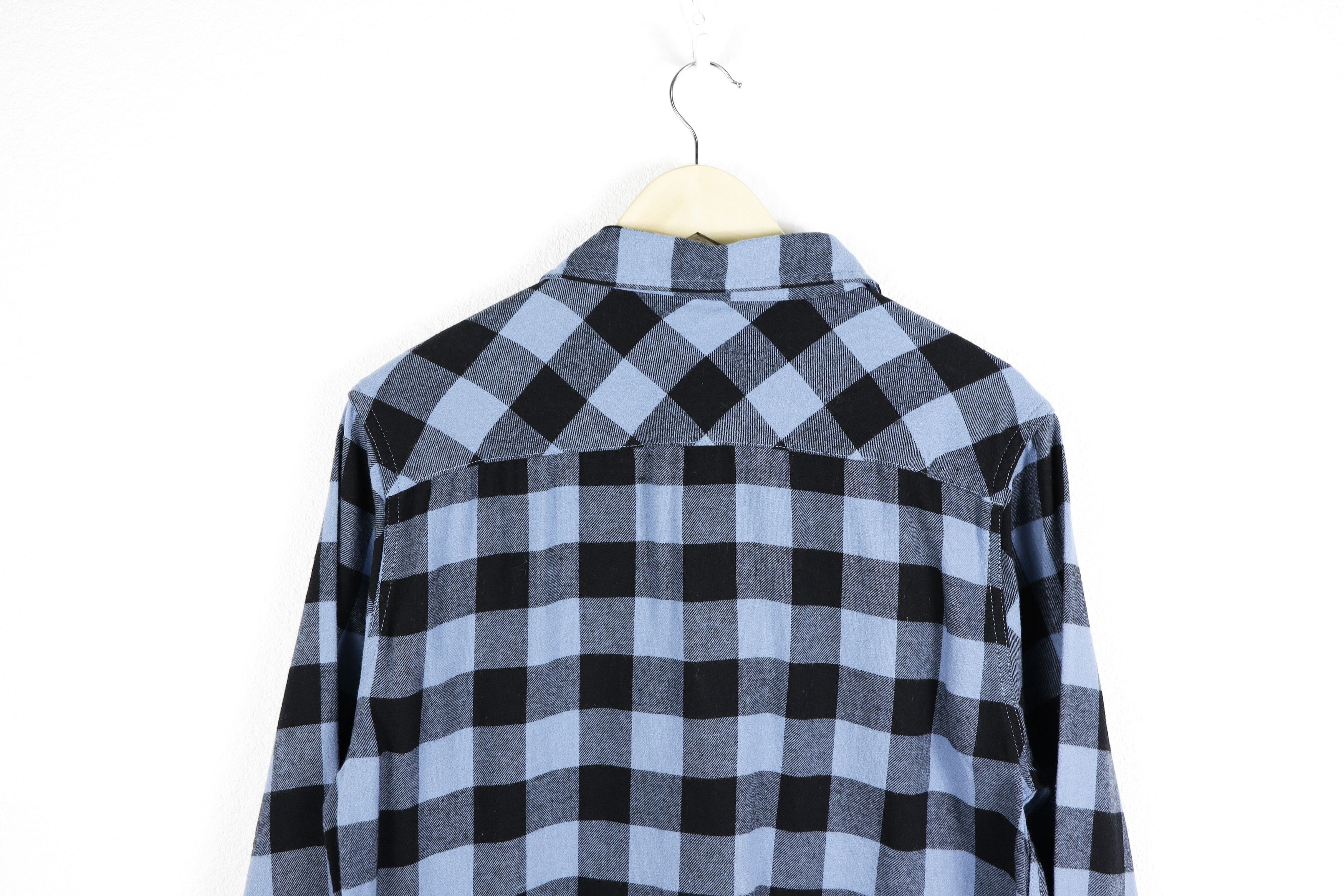 Carhartt × Flannel Vintage Carhartt Pocket Logo Blue Black Check Flannel Shirt Size US S / EU 44-46 / 1 - 9 Thumbnail